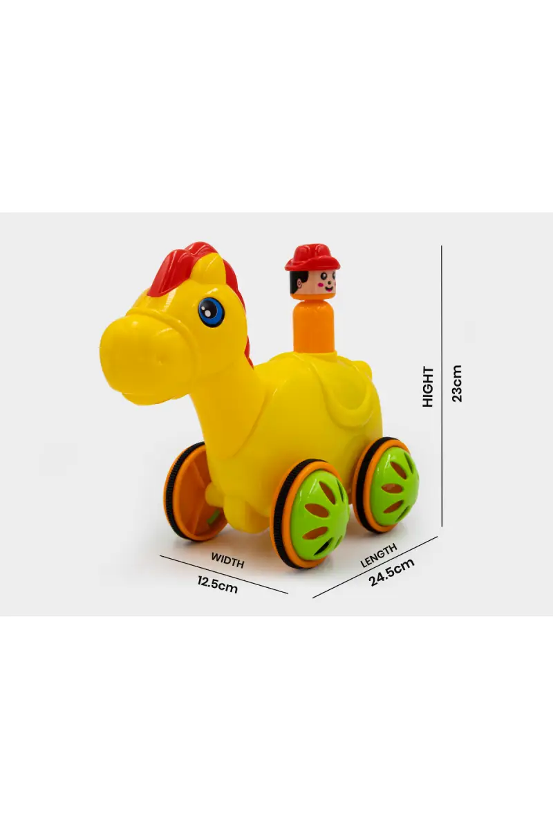 Lovely Toys Push & Go Horse Toy For Kids (Multicolor) - Image 4