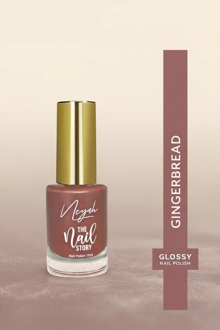 Neyah The Nail Story Nail Polish- 11ml (Gingerbread) - Image 4