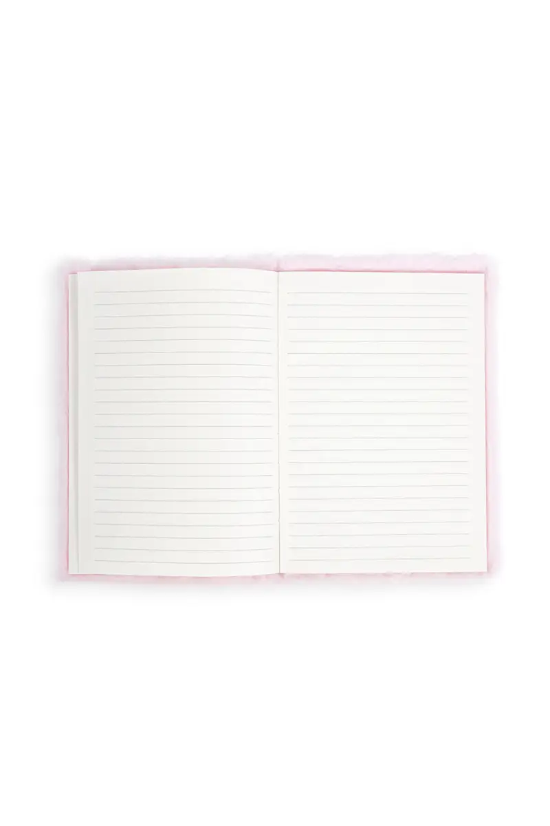 Unicorn Diary Pink Plush Ruled Diary - Image 3