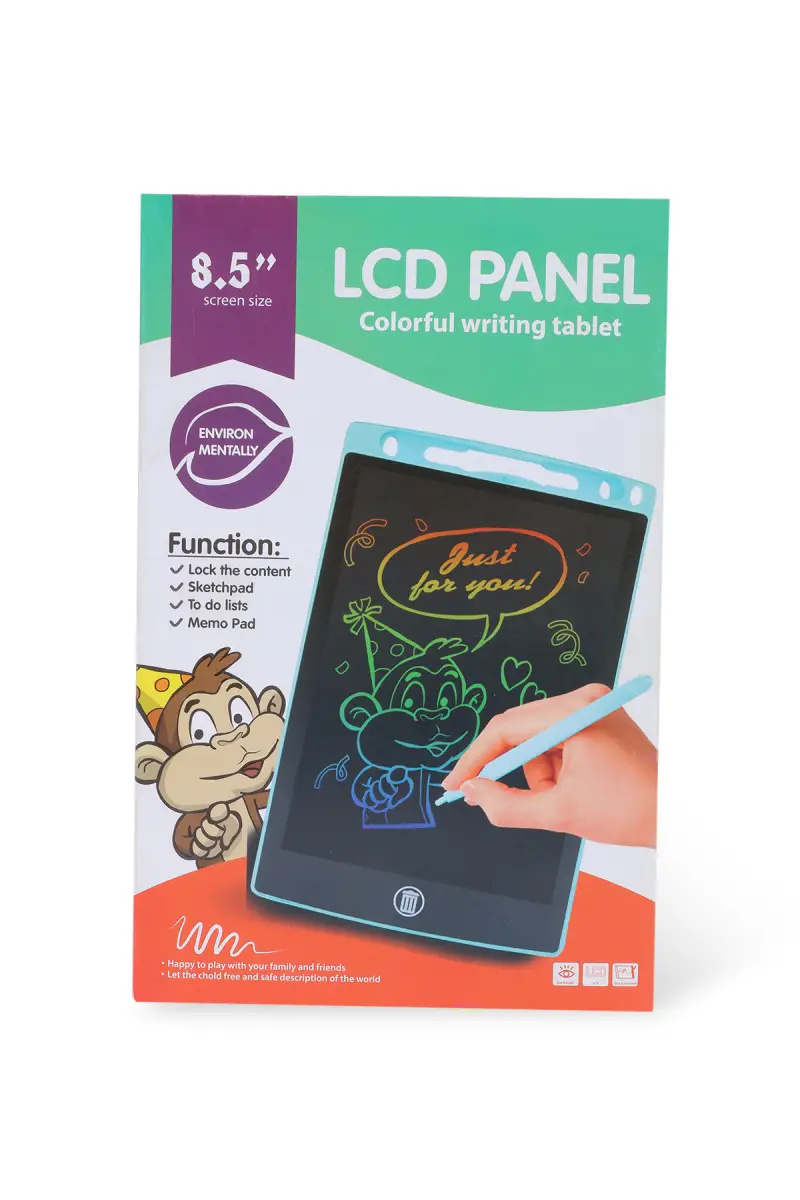 LCD Panel Colorful Writing Tablet - (Red) - Image 2