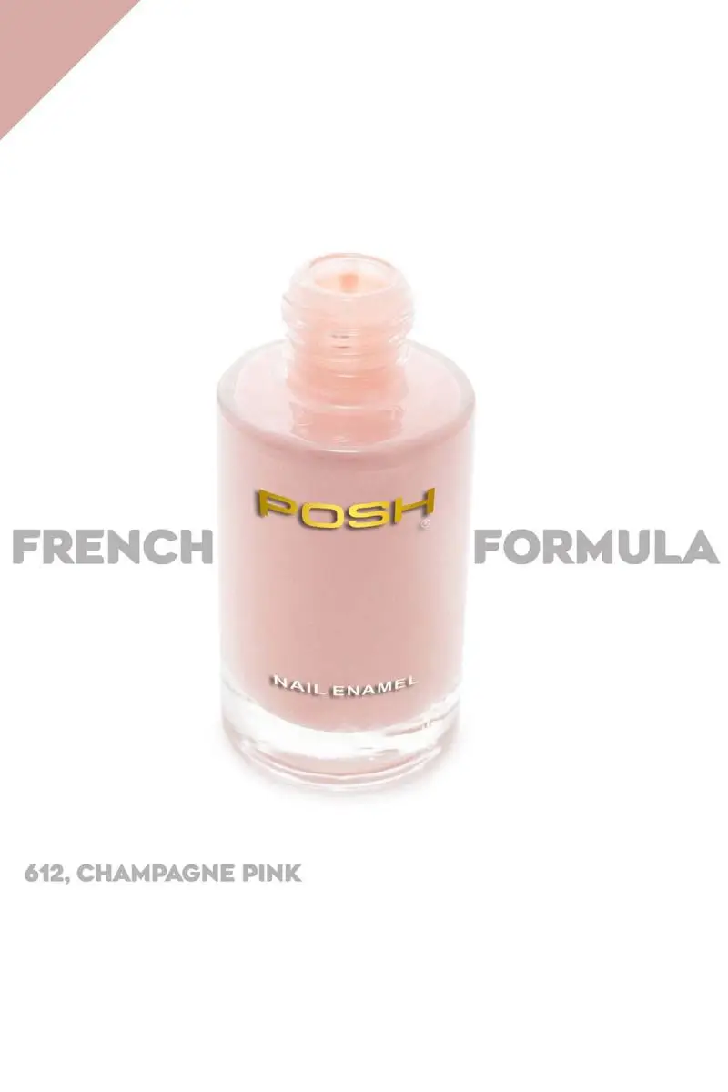 Posh Long-lasting Shine High Gloss Nail Polish - 9ml (612 Champaigne Pink) - Image 5