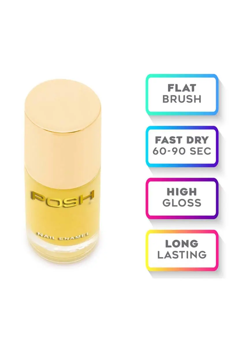 Posh Long-lasting Shine High Gloss Nail Polish - 9ml (623 Bumble Bee) - Image 4
