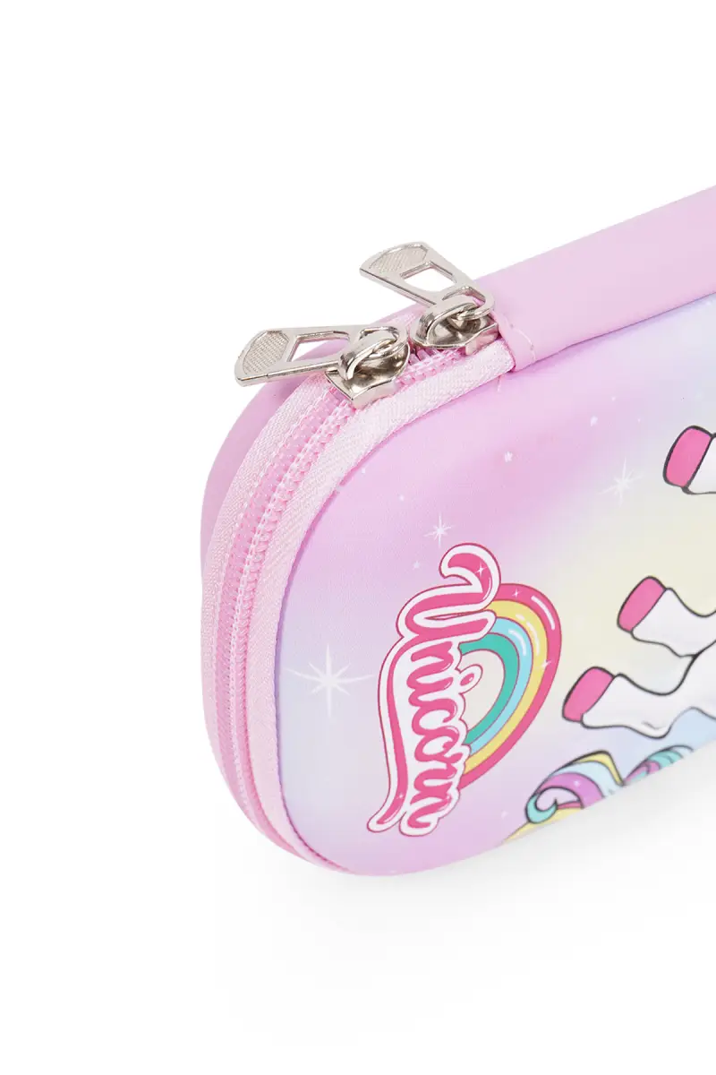 Unicorn Pencil Pouch with Pencil Tray - Image 3