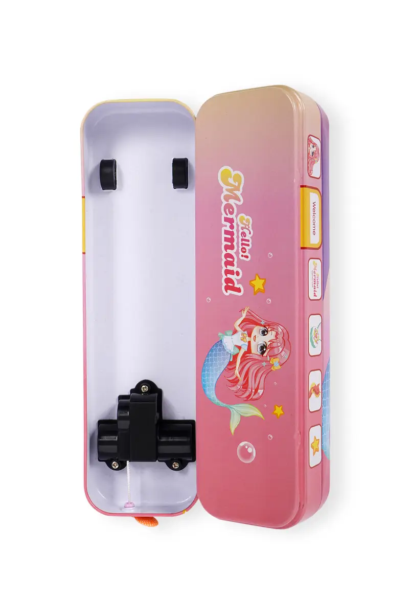 Bus Shaped Metal Pencil Box (Mermaid) - Image 3