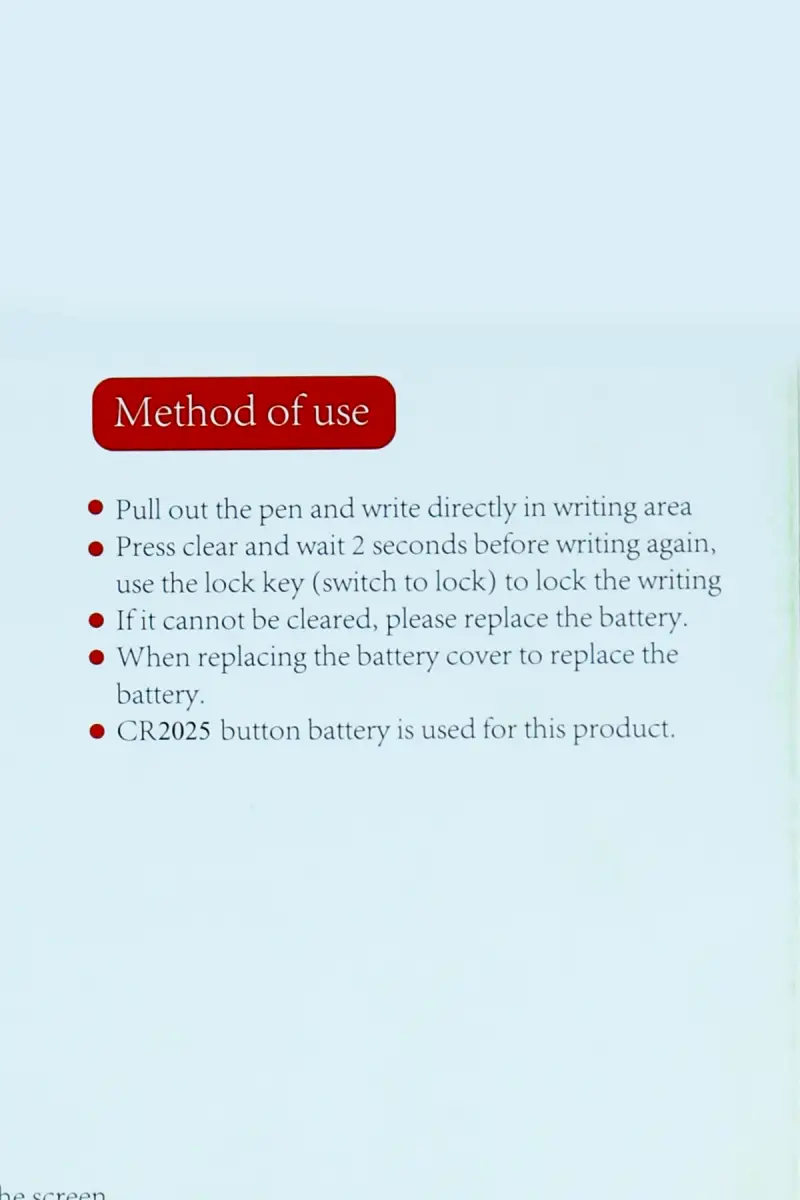 Kitty Designed 9 Inch LCD Writing Tablet for Kids (White) - Image 2