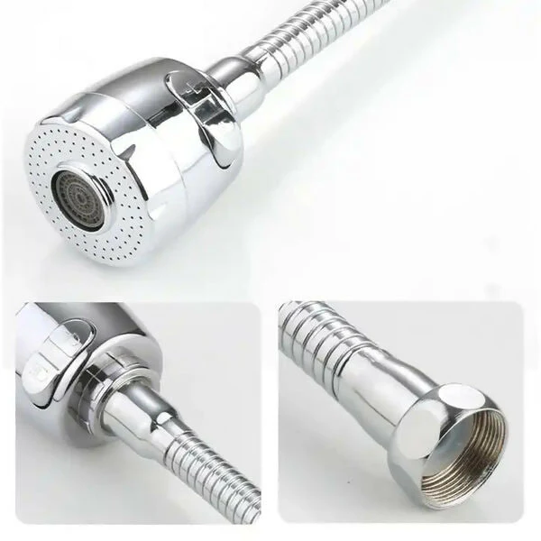360° Rotating Faucet Sprayer with 6 Water-Saving Splash-Proof Tap Extender for Kitchen & Bathroom - Image 4