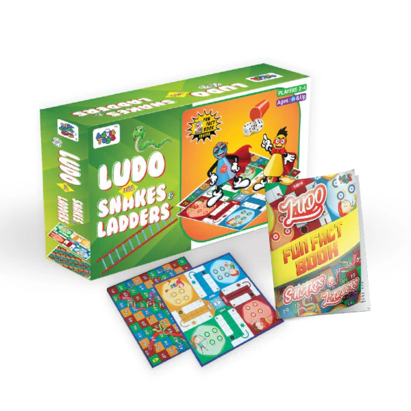 Ludo With Snakes & Ladders 2-in-1 Game for Kids - Image 2