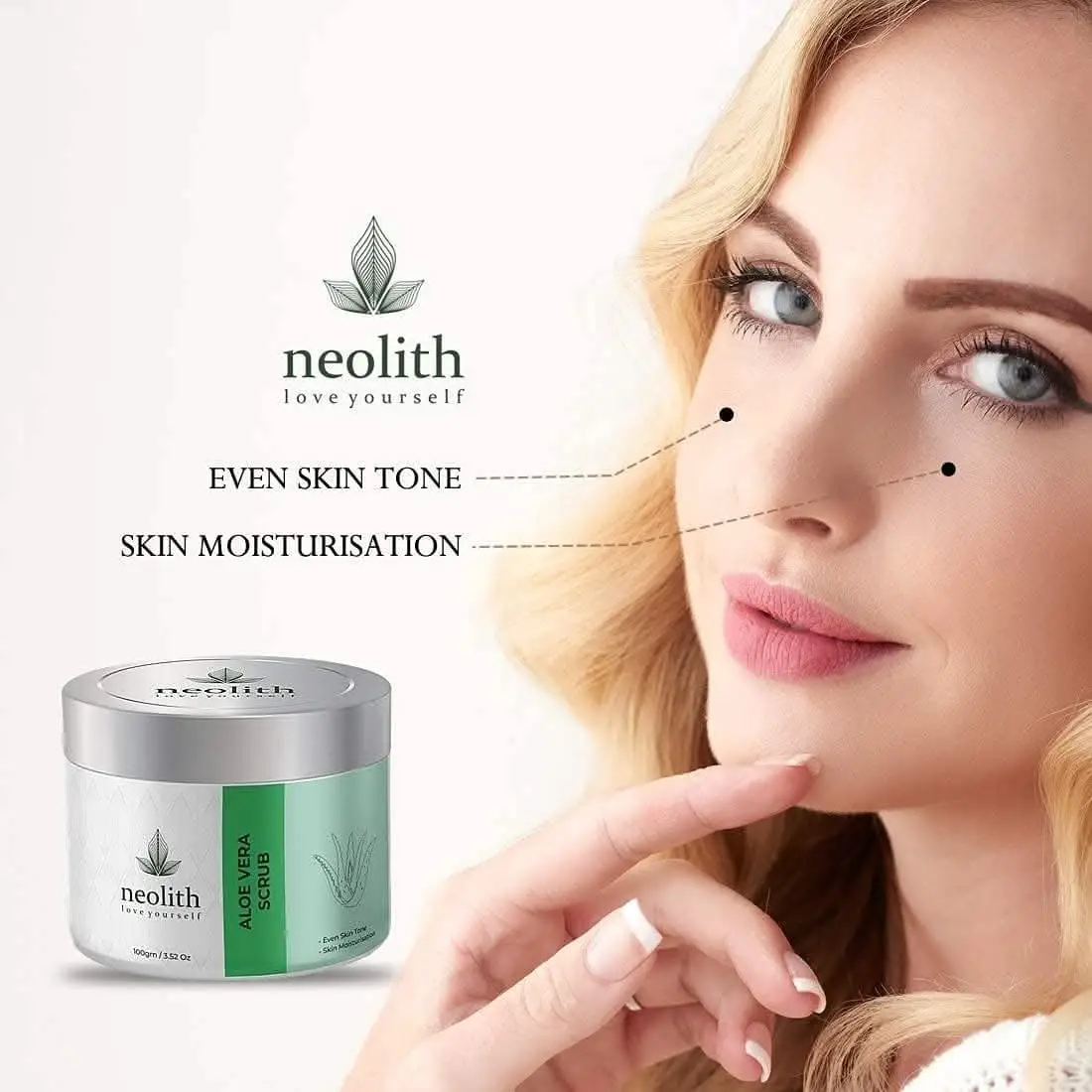 Aloevera scrub - winter scrub (100gm) |NEOLITH - Image 3