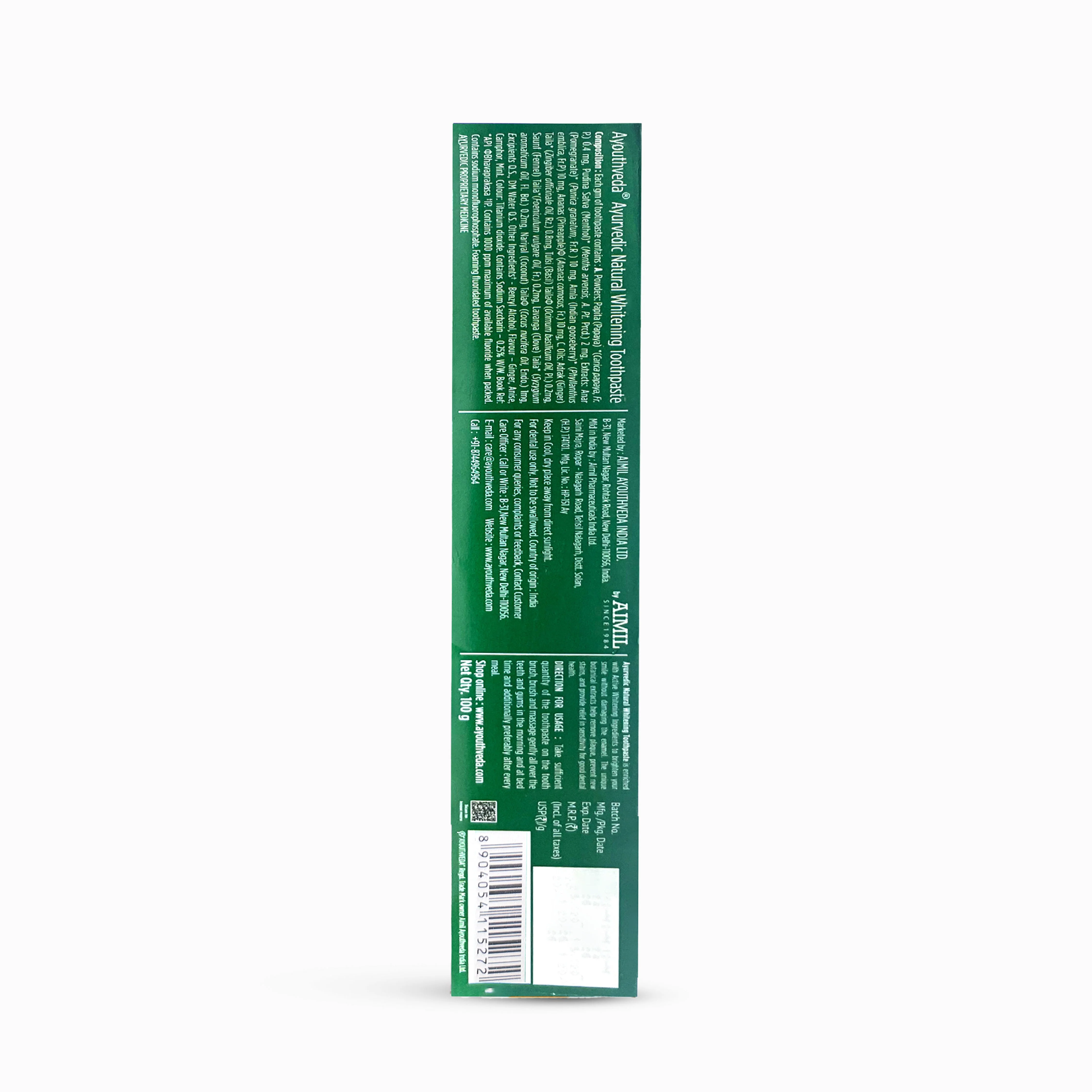 Ayurvedic Natural Whitening toothpaste Pack of 3 (100 gm) - Image 7