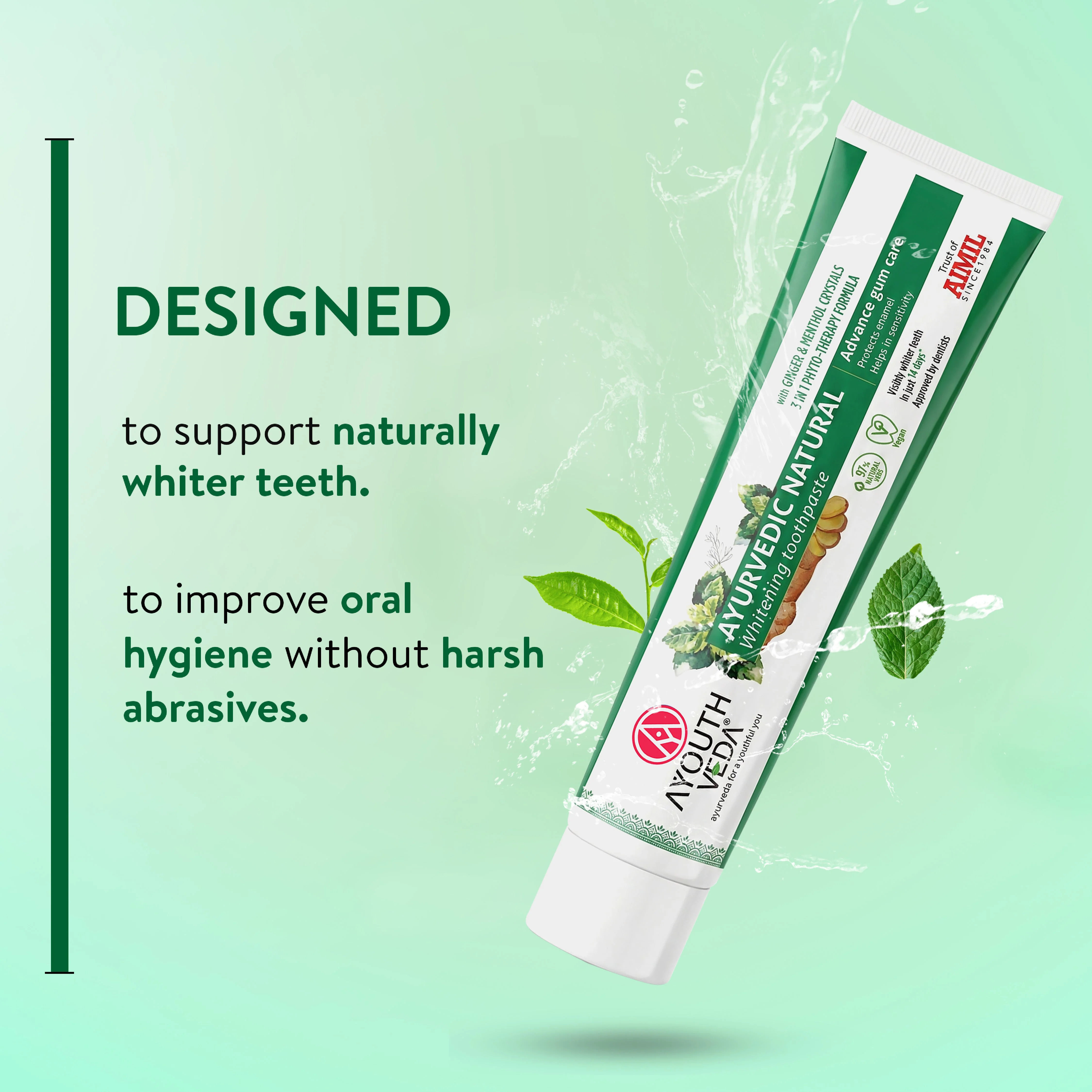 Ayurvedic Natural Whitening toothpaste Pack of 4 (100 gm) - Image 5