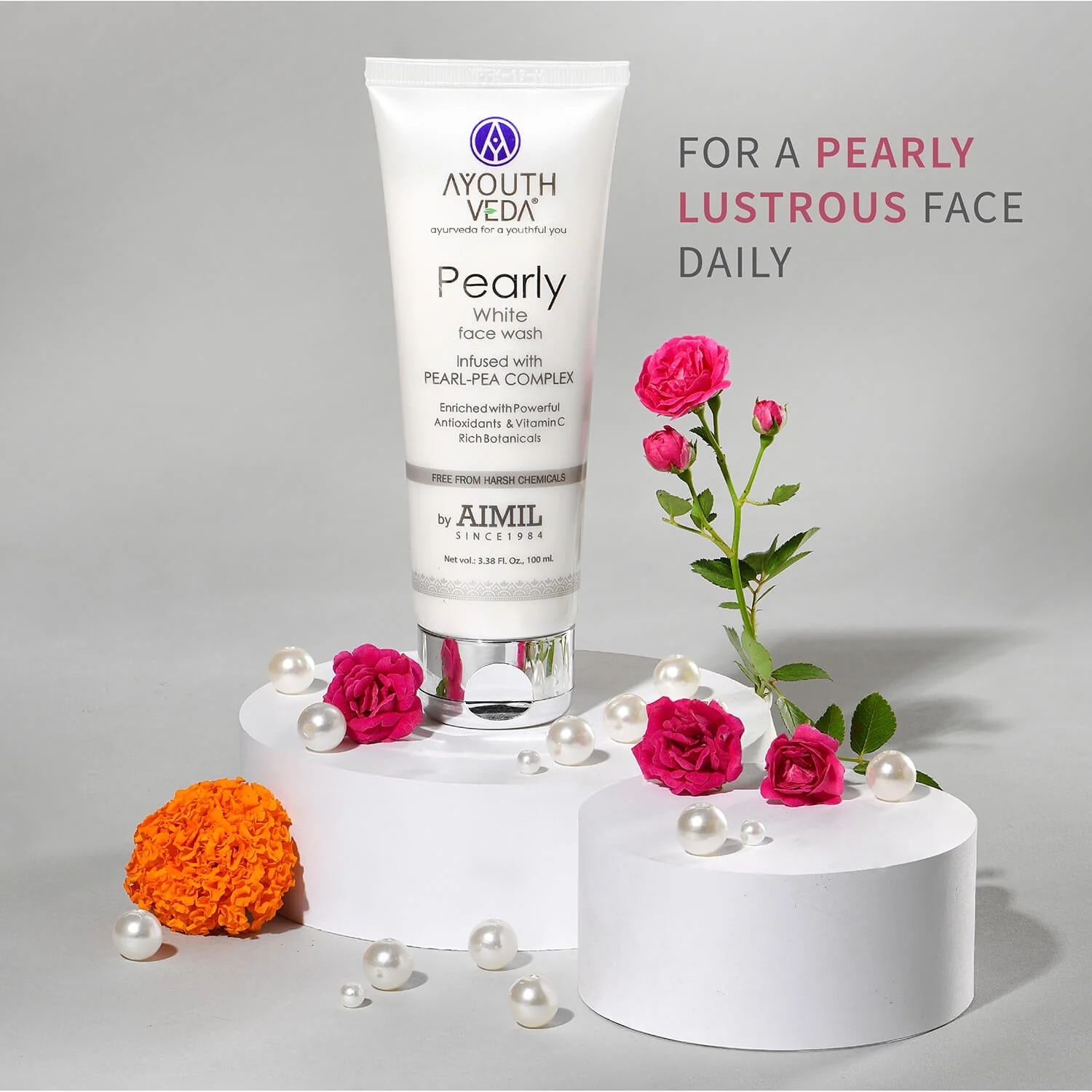 Ayouthveda Pearly White Face Wash Pack of 2 (100 ml) - Image 9