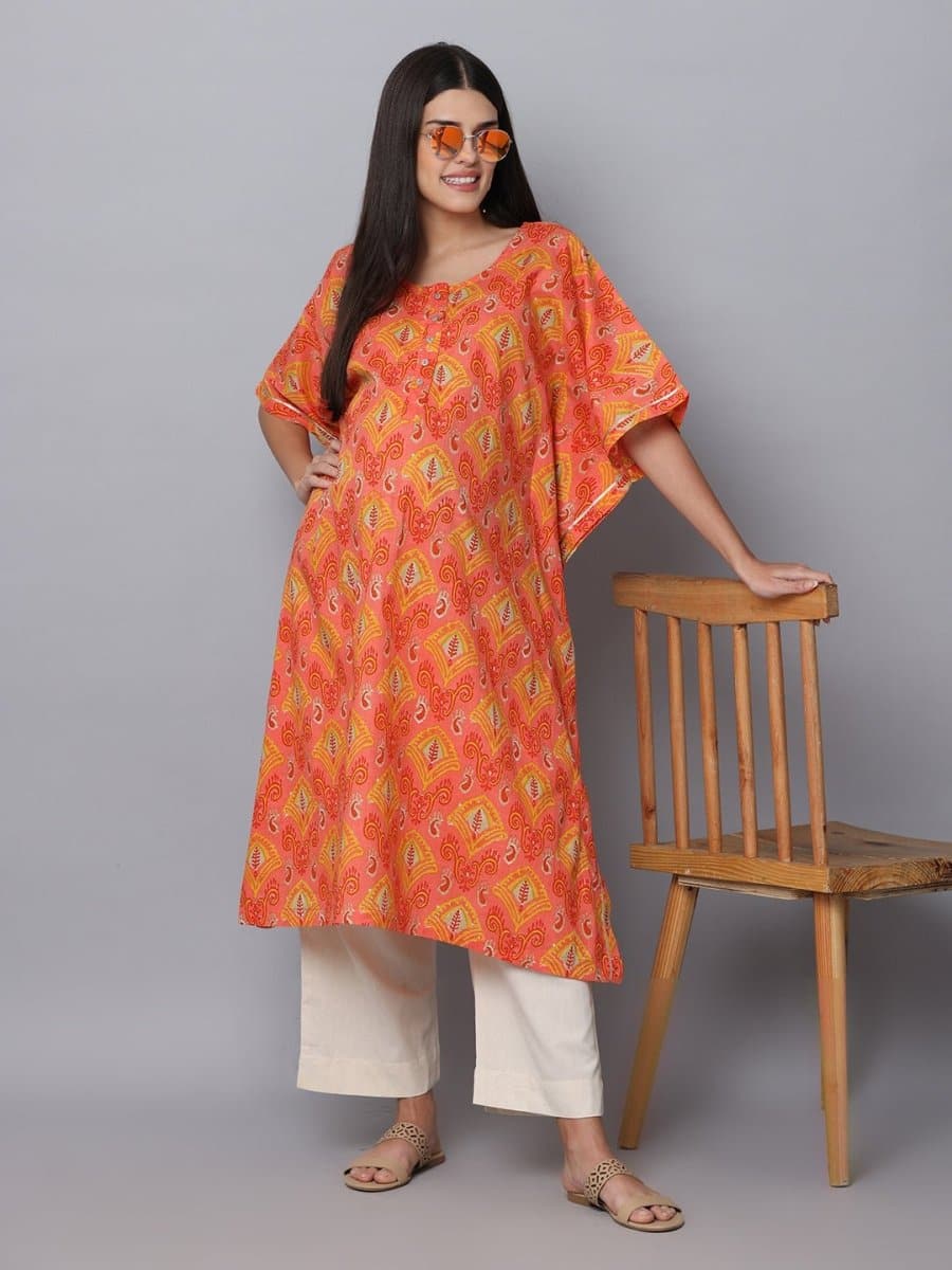 Azalea Maternity Kaftan Kurta Set With Nursing - Image 5