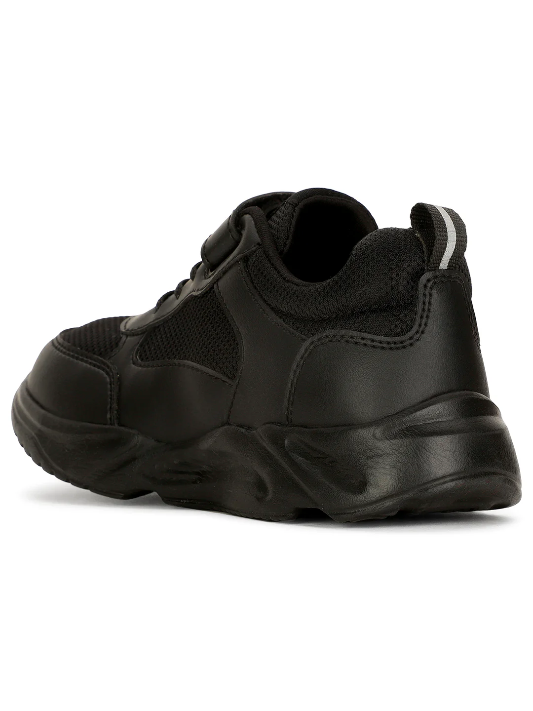 Bata Kids Unisex Black Velcro Strap Oxford School Shoes - Image 3