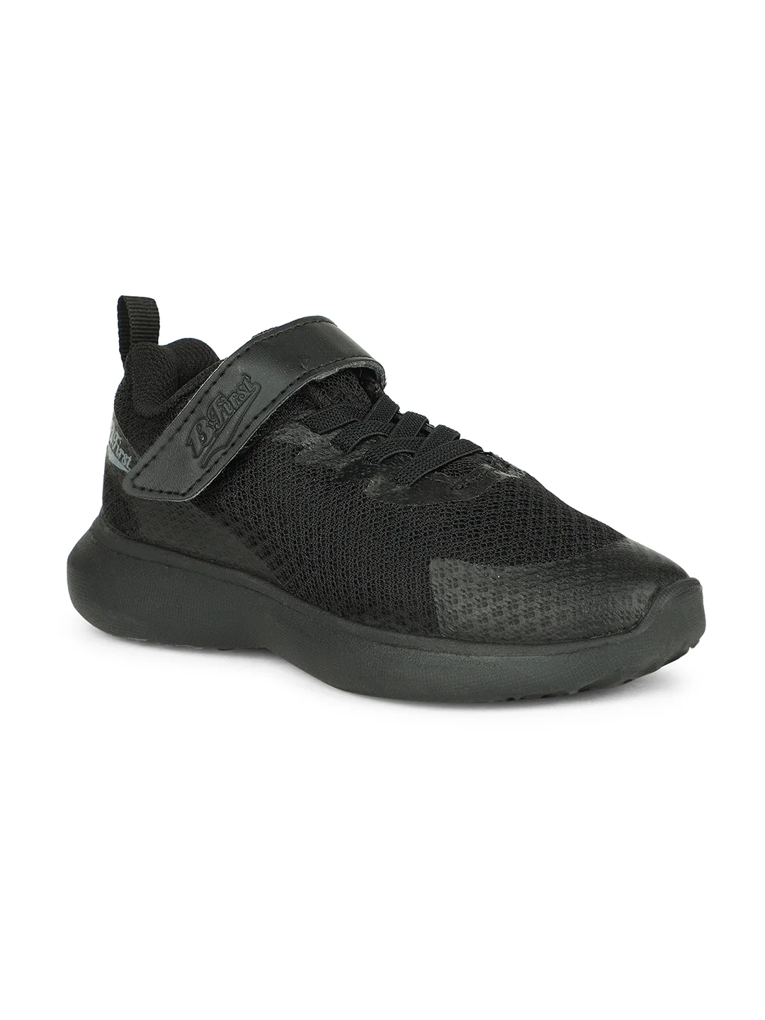 Bata Kids Unisex Black Velcro Strap School Shoes
