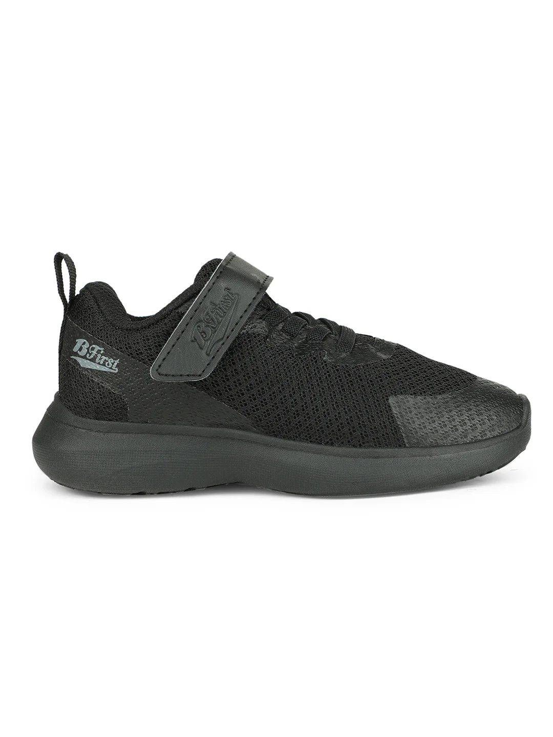 Bata Kids Unisex Black Velcro Strap School Shoes - Image 2