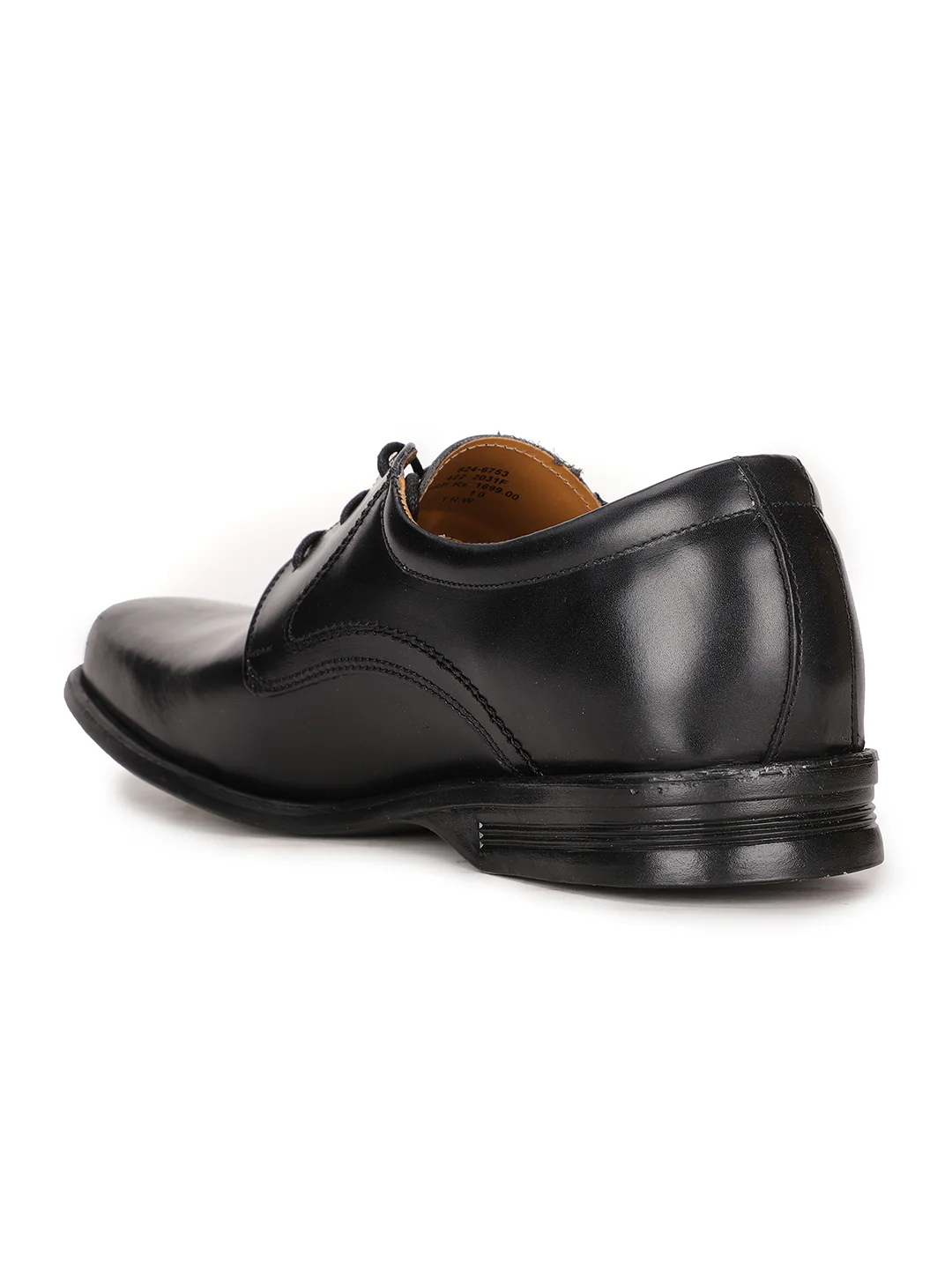 Bata Men Black Formal Lace-up Derby Shoes - Image 3