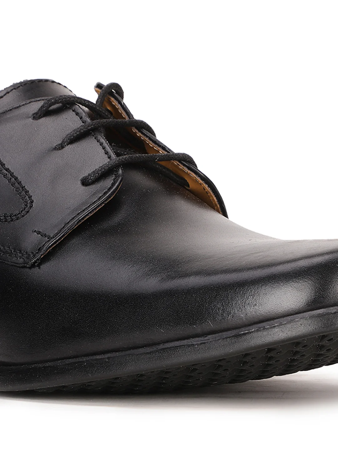 Bata Men Black Formal Lace-up Derby Shoes - Image 5