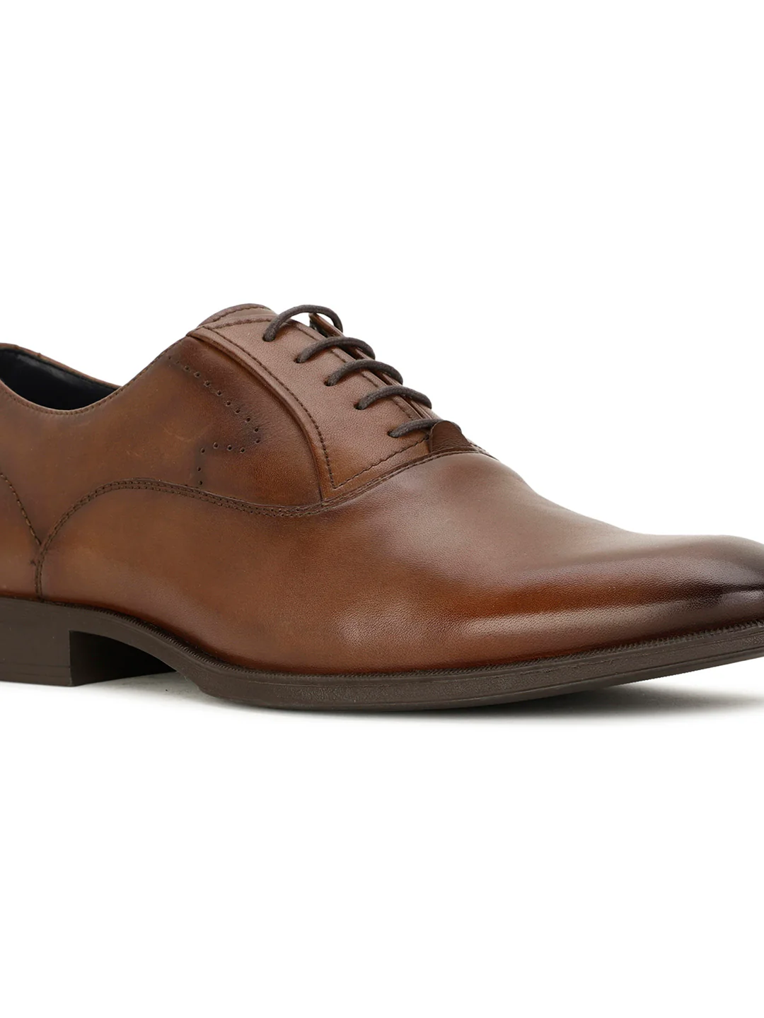 Bata Men Dark Brown Formal Lace-up Oxford Shoes - Image 5