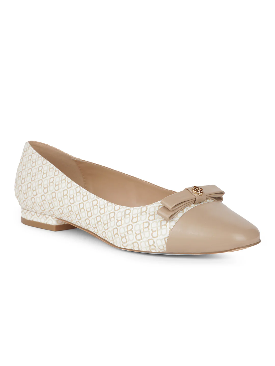 Bata Women Beige Casual Ballet Flat