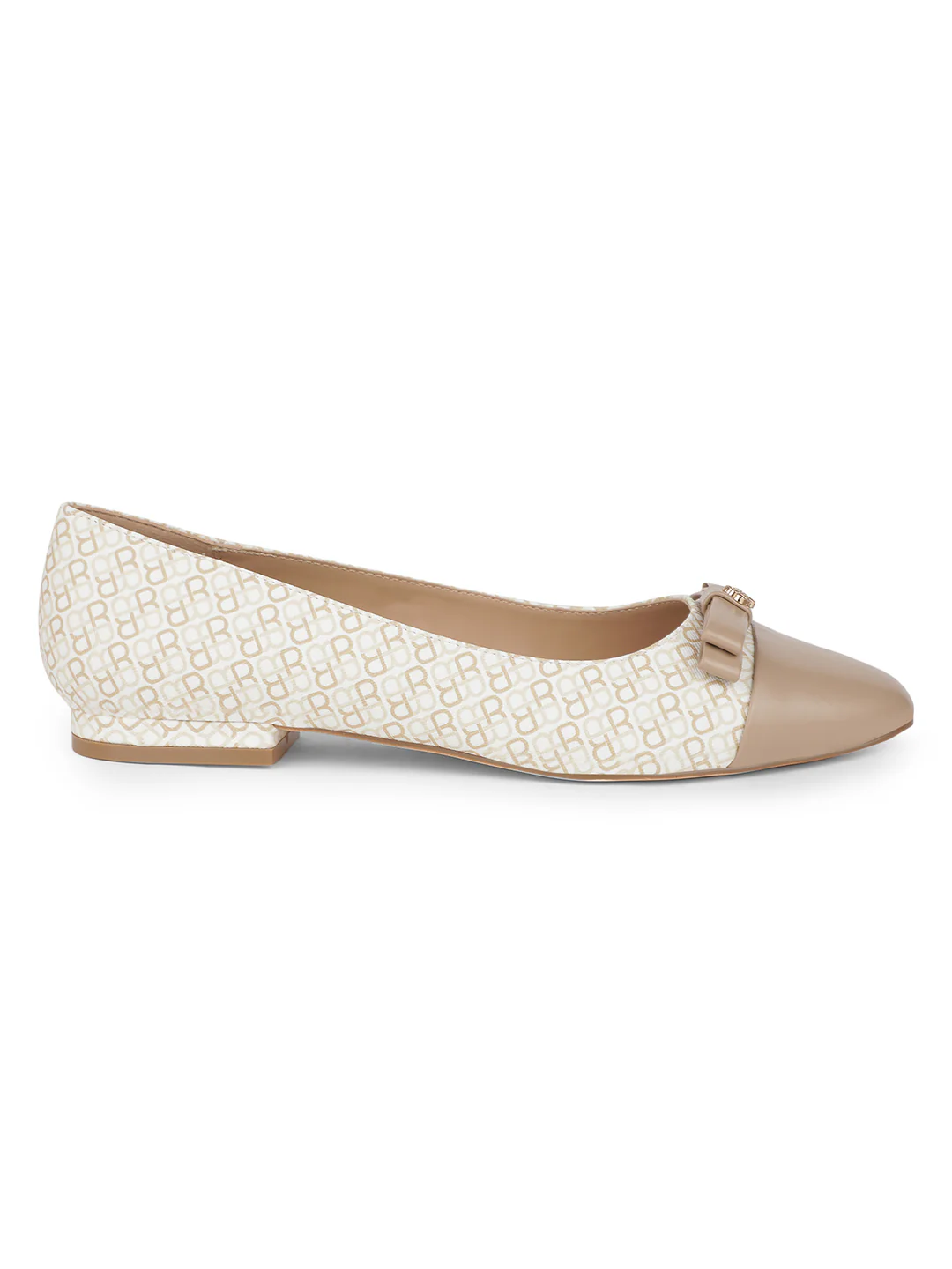 Bata Women Beige Casual Ballet Flat - Image 2