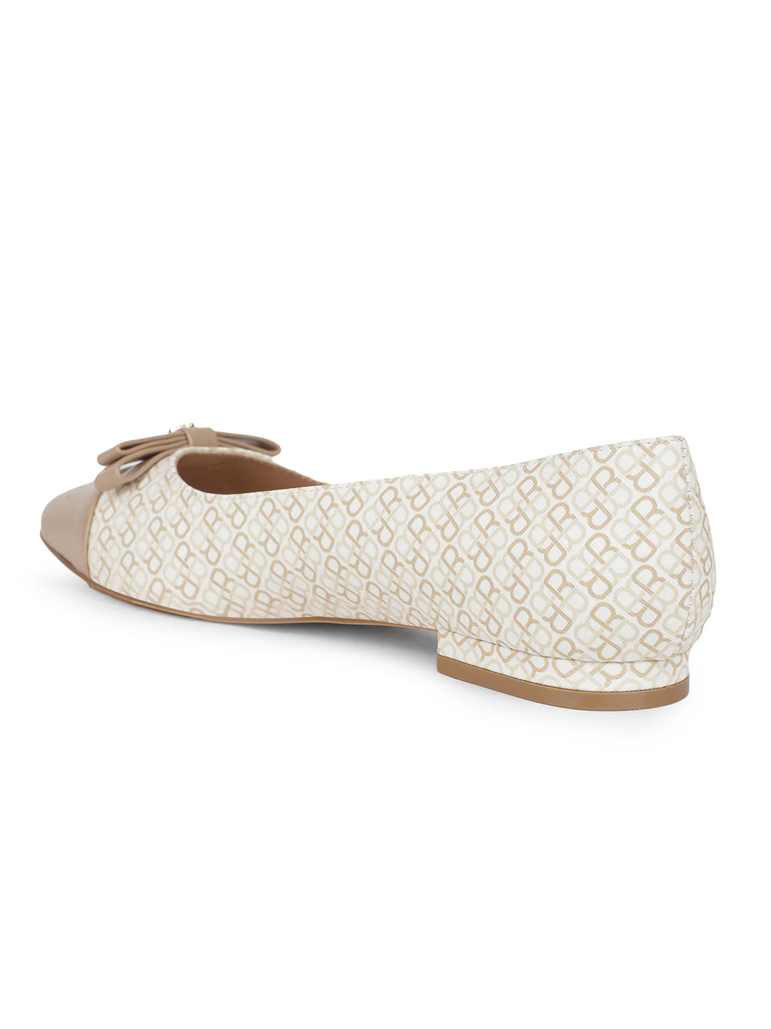 Bata Women Beige Casual Ballet Flat - Image 3