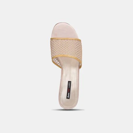 Bata Women Off White Block Heel Mule Sandal - Image 5