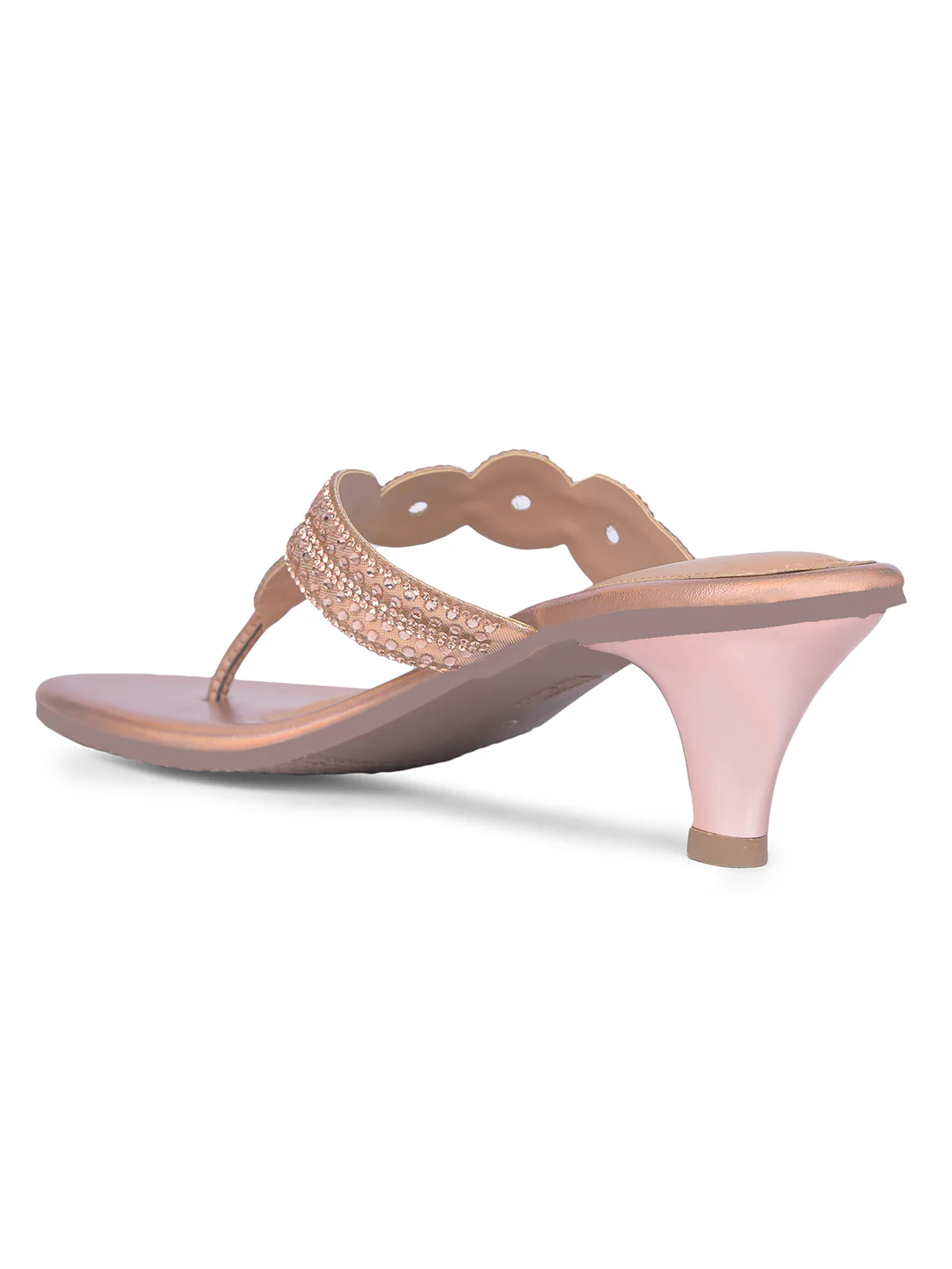 Bata Women Pink Block Heel Thong Sandal - Image 3