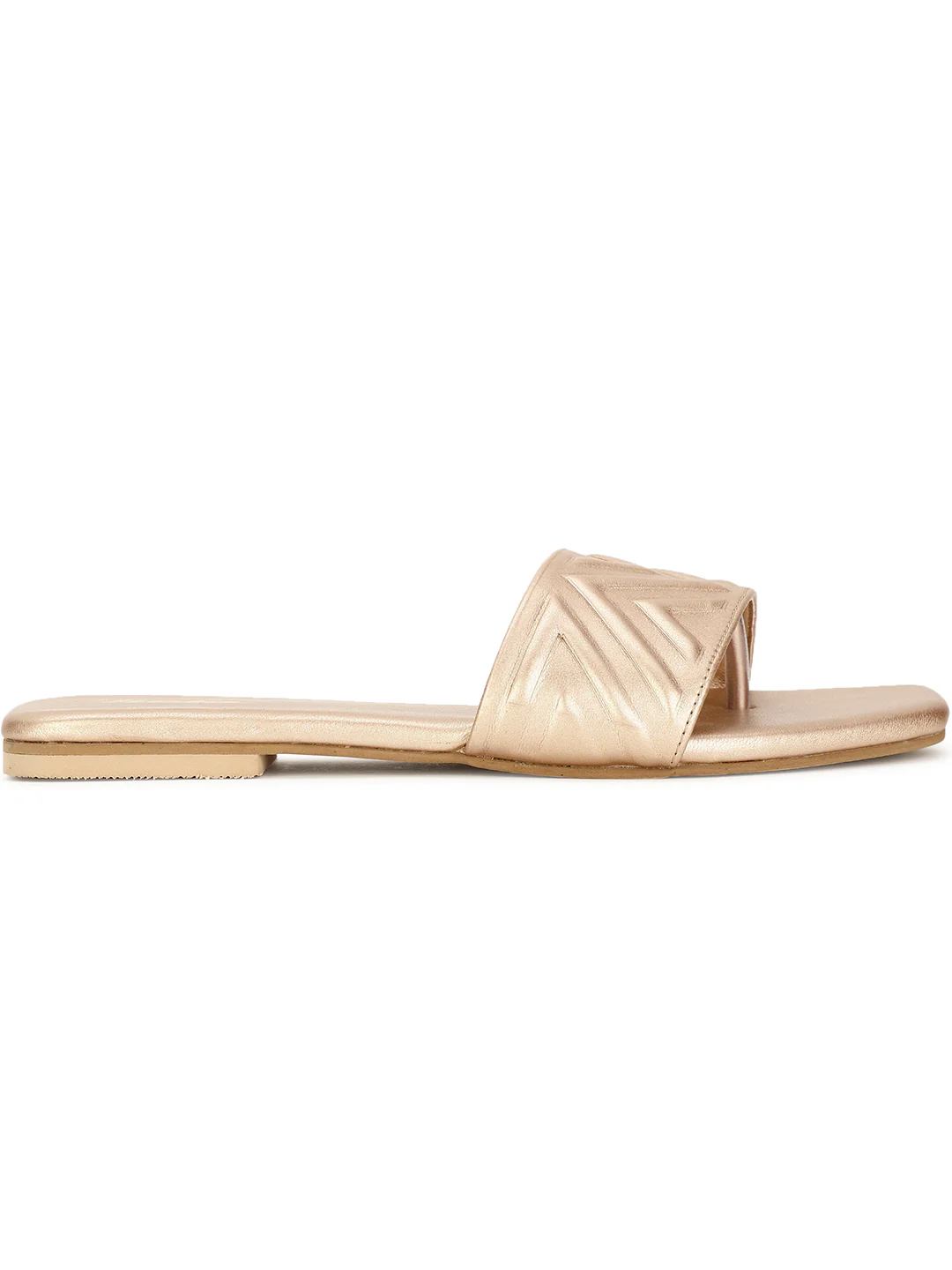 Bata Women Rose Gold Casual Mule Flats - Image 2