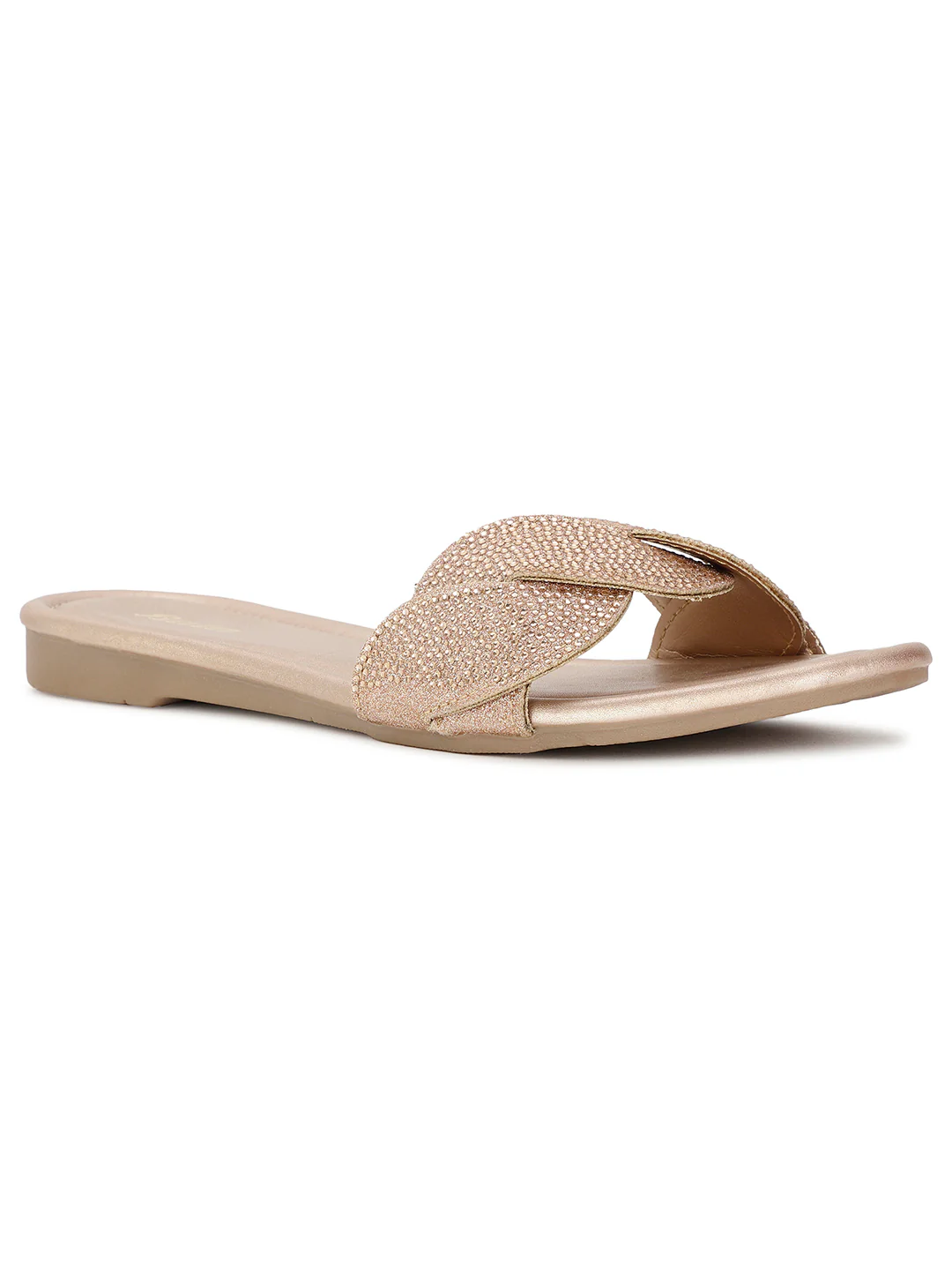 Bata Women Rose Gold Casual Mule Flats