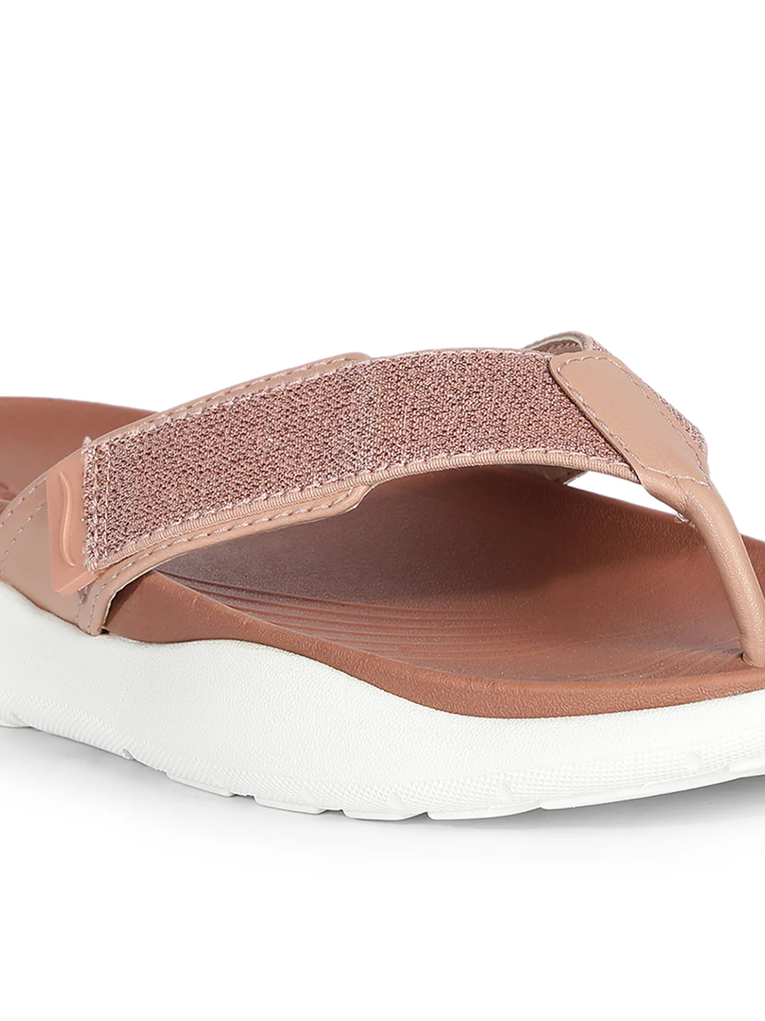 Bata Comfit Women Pink Wedge Heel Thong Sandal - Image 5