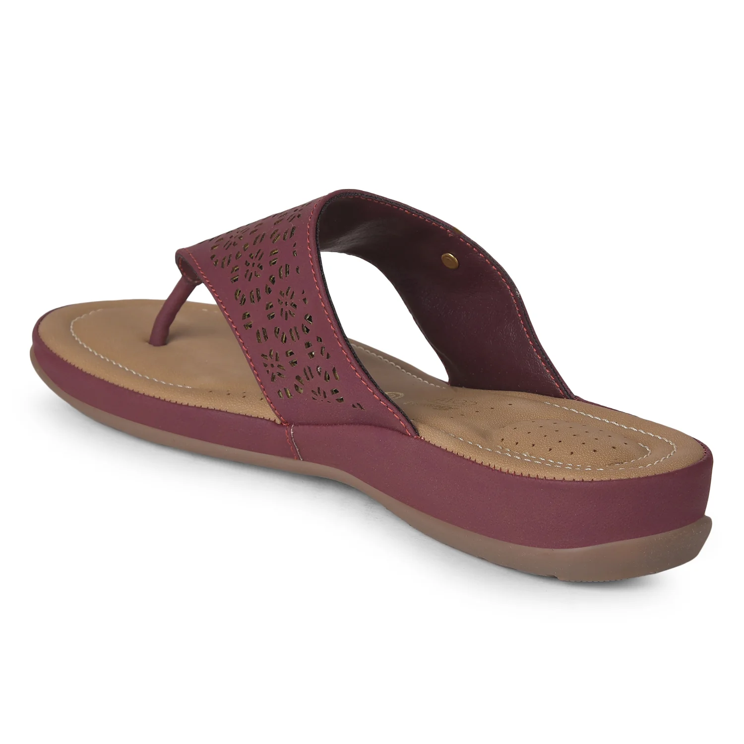 Bata Comfit Women's Pink Casual Thong Sandals - Image 3