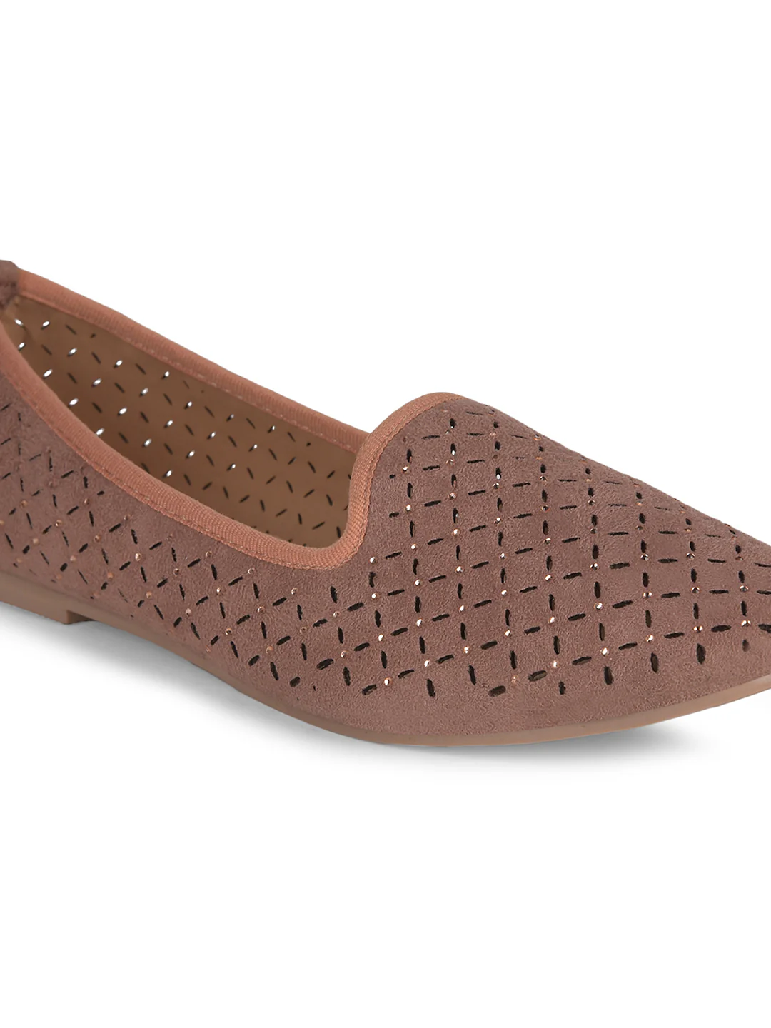 Bata Women's Nude Flat Ballerina Shoes - Image 5