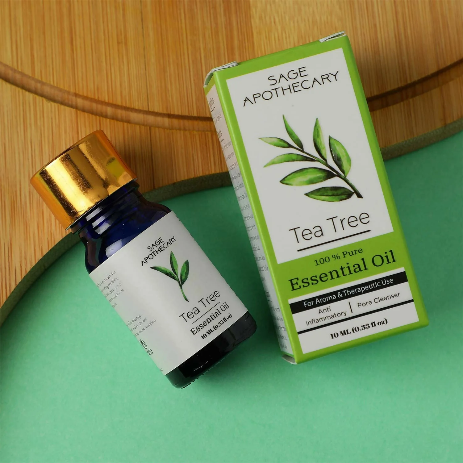 Bath Essential Oil Set Tea Tree, Cedarwood, Wintergreen & More (Set of 9, 10ml Each) - Image 2
