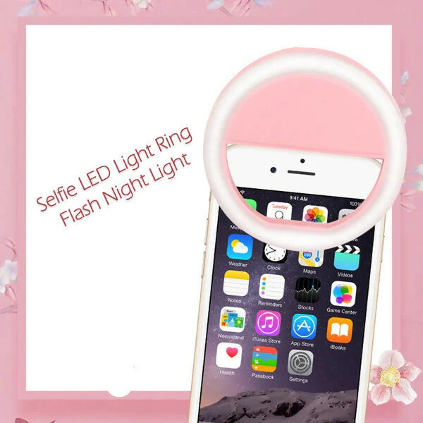 Battery Selfie Ring Light for Phone with 3 Brightness Levels - Image 4