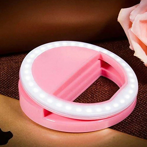 Battery Selfie Ring Light for Phone with 3 Brightness Levels - Image 5