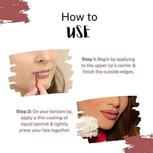 Love Earth Liquid Mousse Lipstick Pinks Matte Finish Mini Combo Pack | Lightweight, Non-Sticky, Non-Drying,Transferproof, Waterproof Lipstick Set | (2Ml X 3) 6ML - Image 7