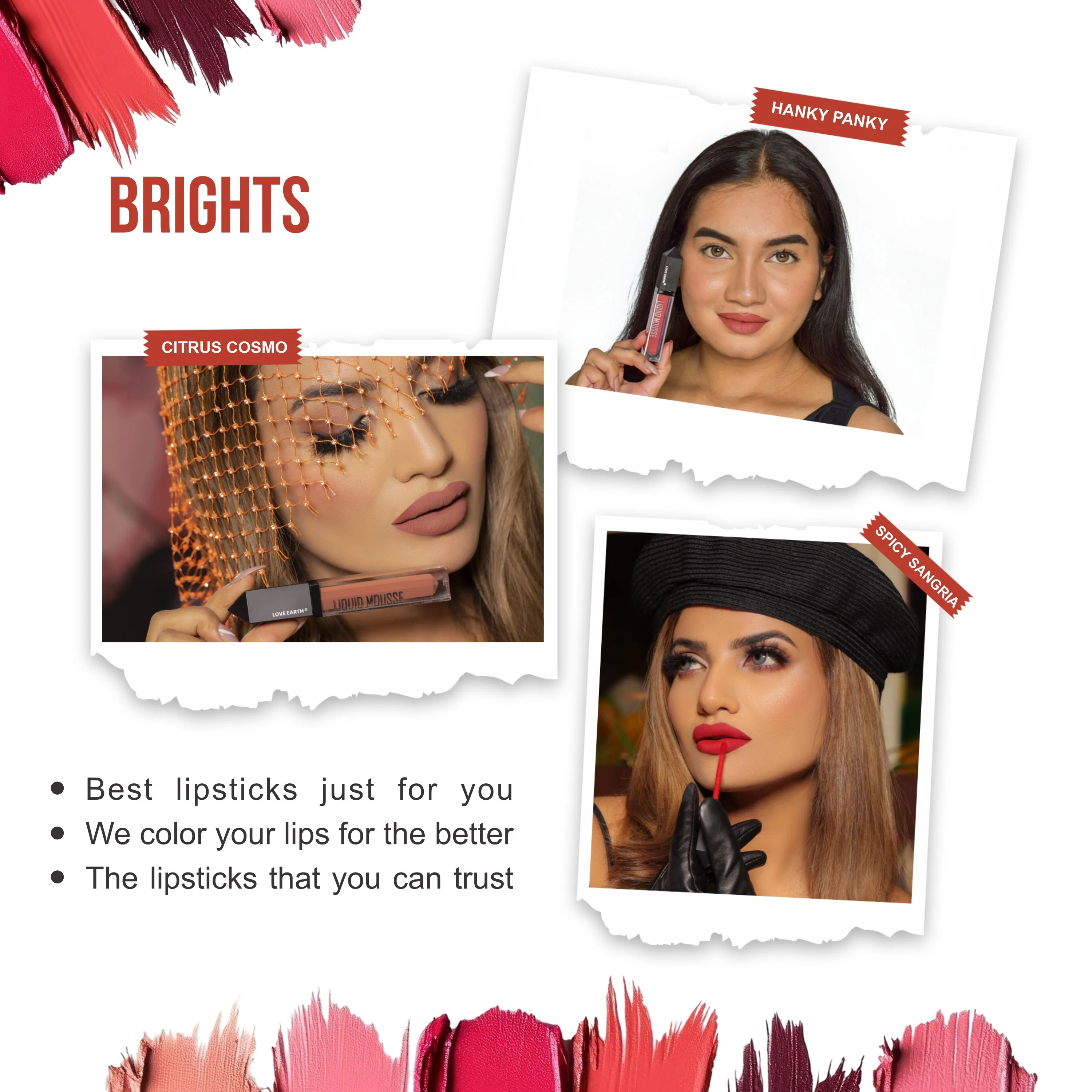 Liquid Mousse Lipstick Brights- Pack Of 3 - Image 3