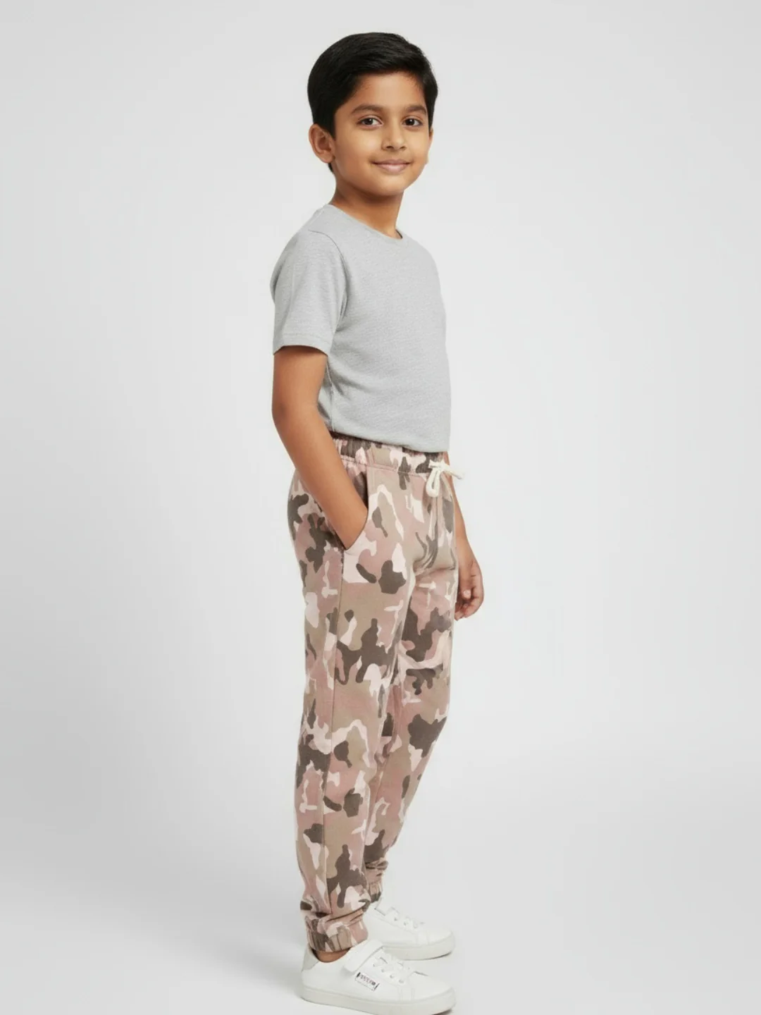 Biglilpeople Boys Camouflage Full Mid-Rise Joggers - Image 8