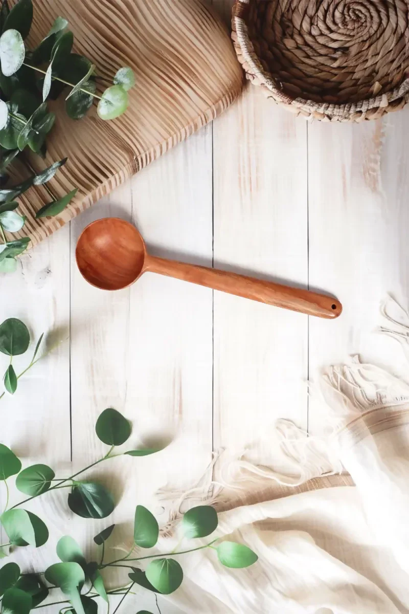 Bluevel - Neem Wood Cooking Ladle (Stir) - 30 cm - Image 5