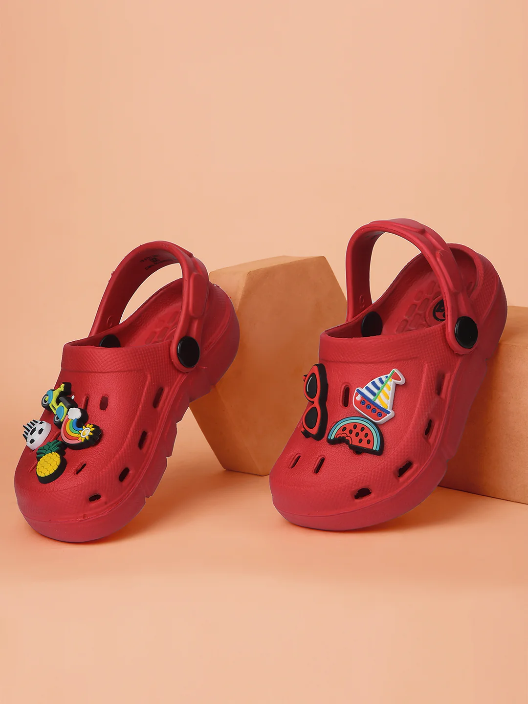 Bubblegummers Boy's Red Casual Clog Sandal - Image 6