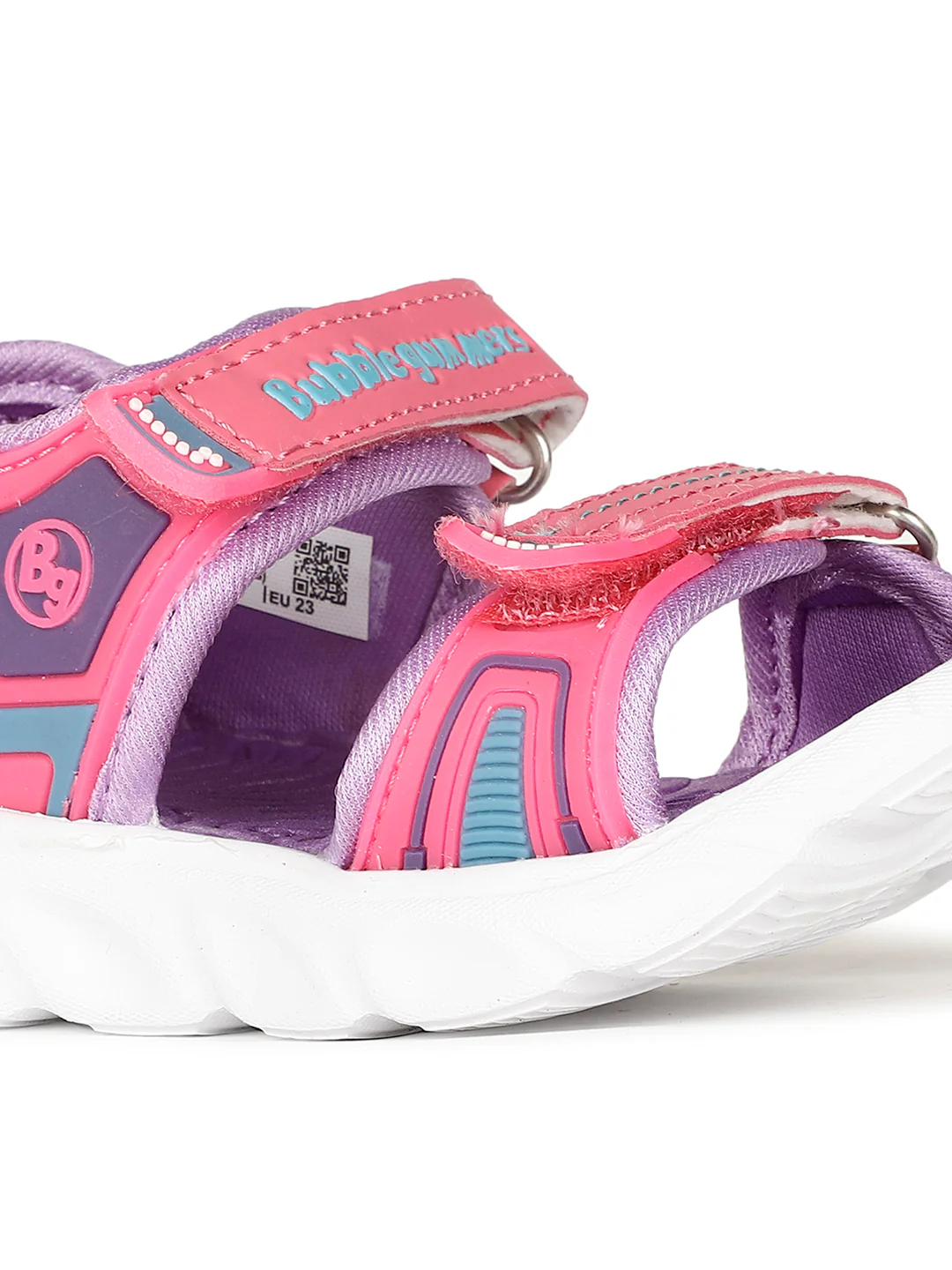 Bubblegummers Girl's Pink Velcro Strap Sporty Sandal - Image 5