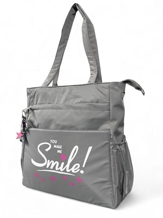 Buddy Cares Smile Shoulder Bag for Women – Tote Bag with "You Make Me Smile" Print - Image 14