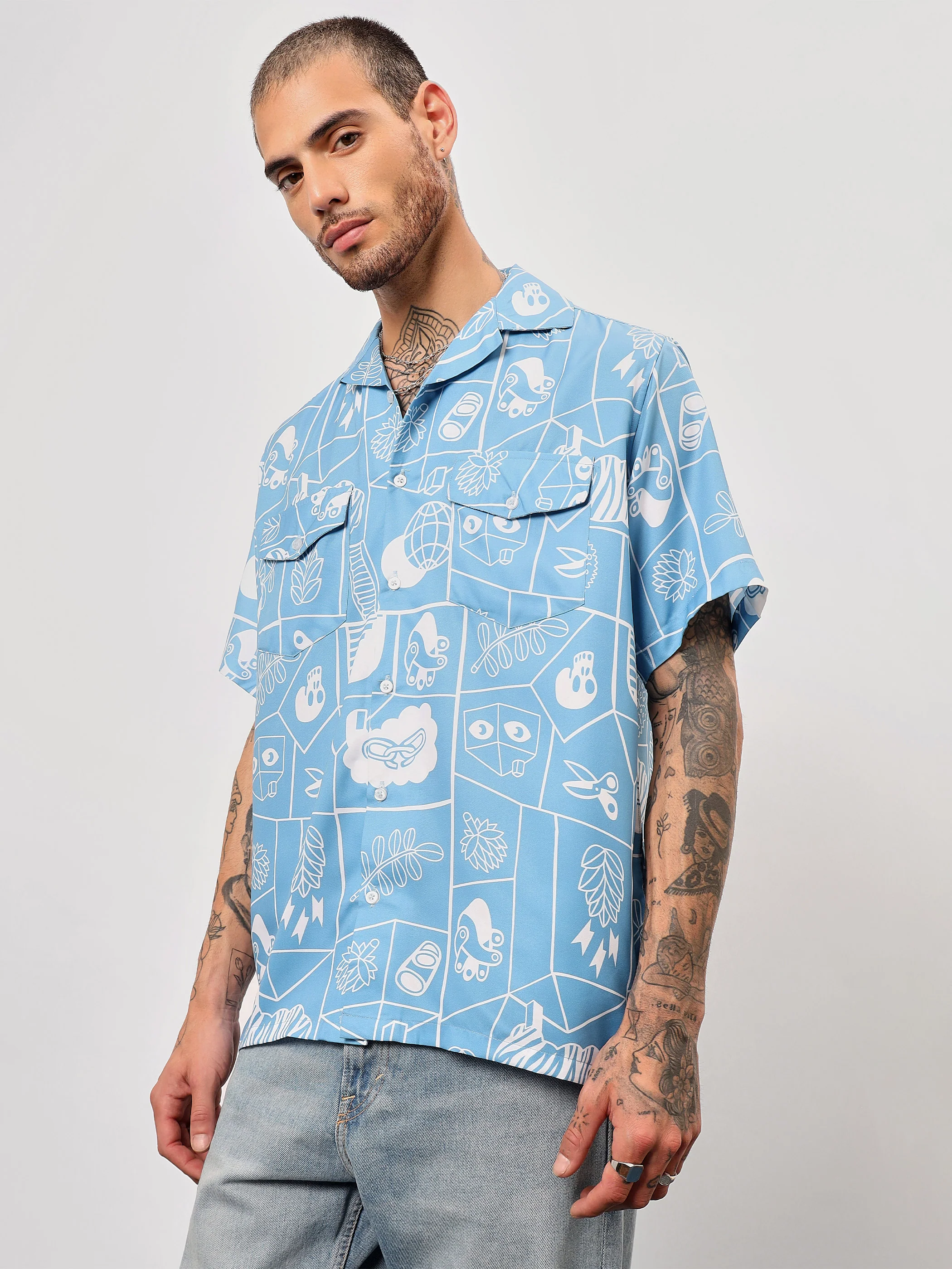 Doodle Hawaiian Shirt - Image 2