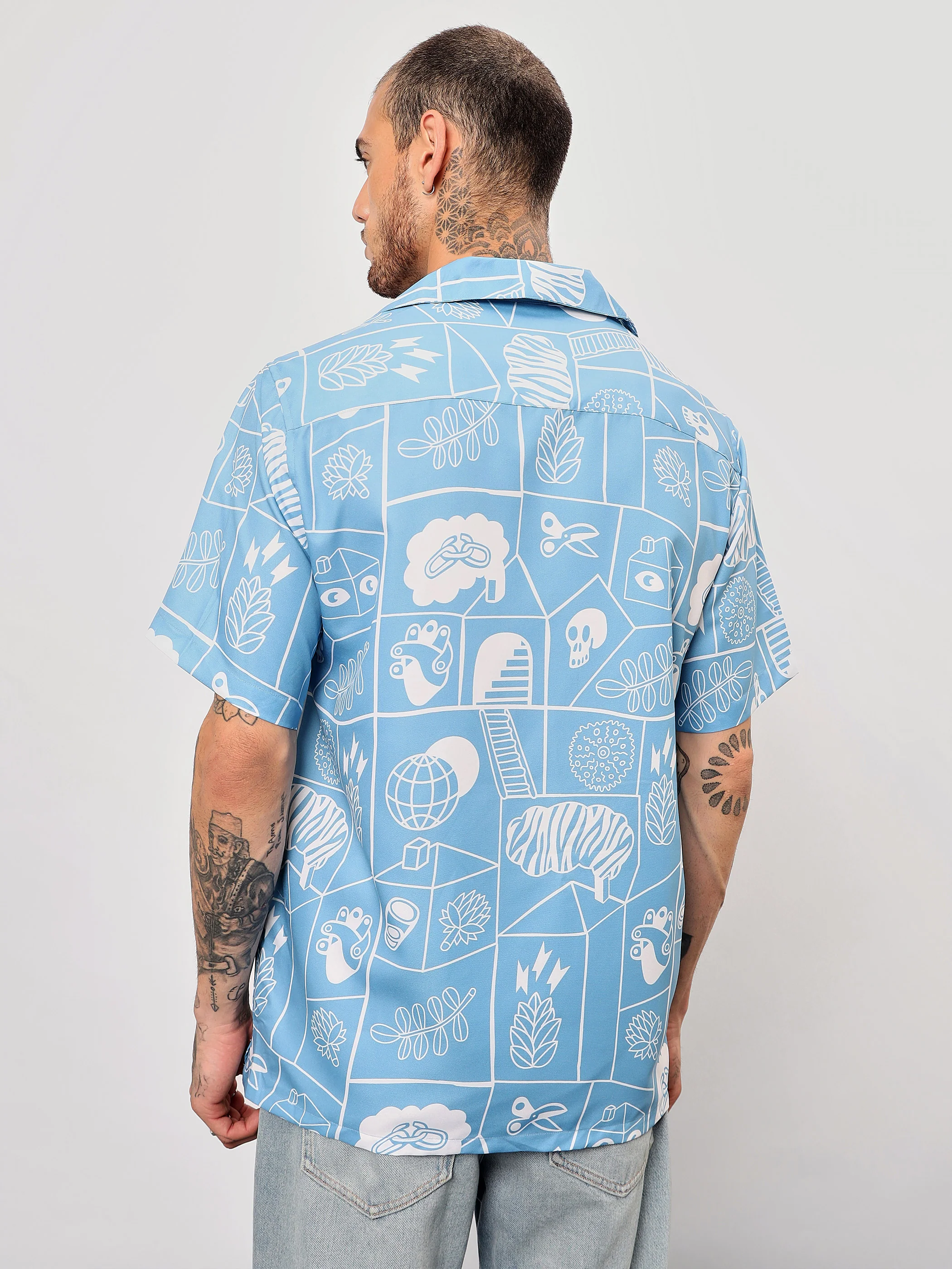 Doodle Hawaiian Shirt - Image 3