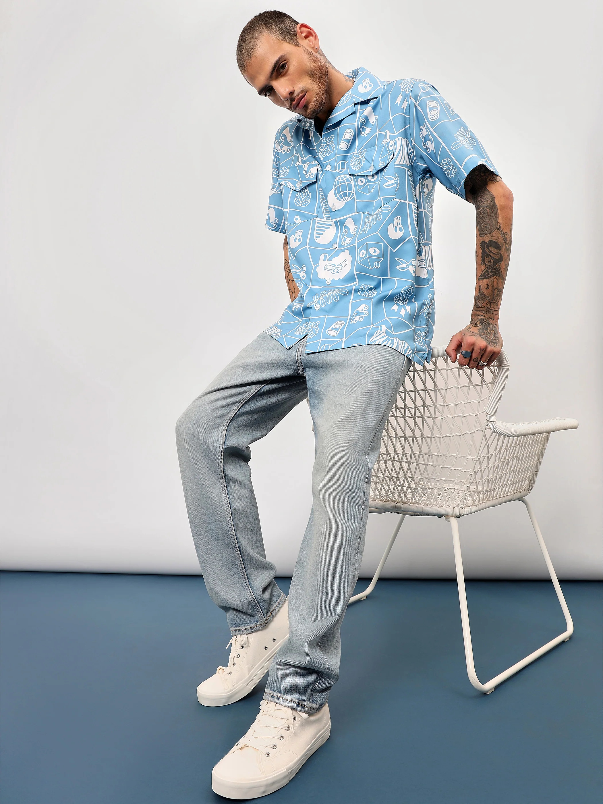 Doodle Hawaiian Shirt - Image 4