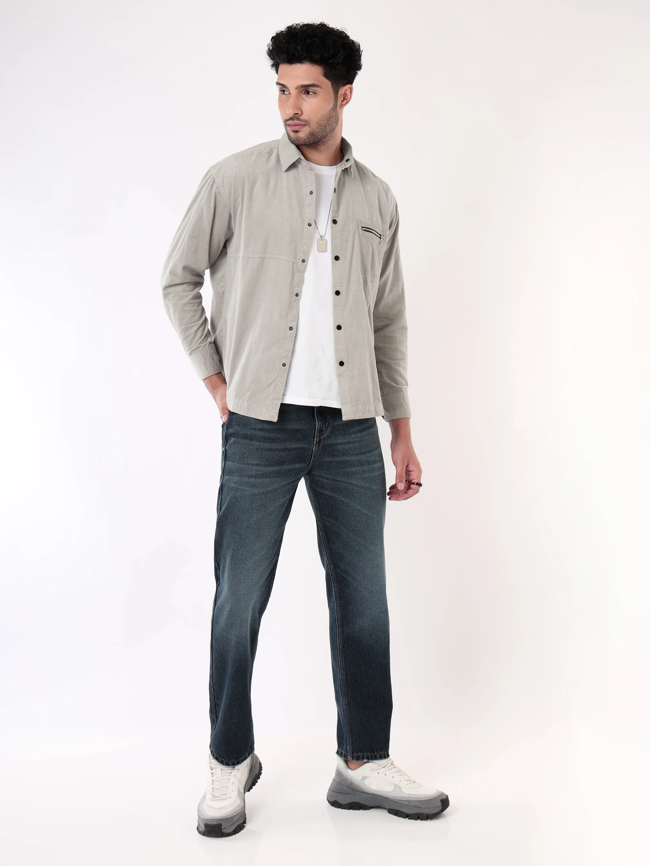 Corduroy Overshirt for Men - Image 7