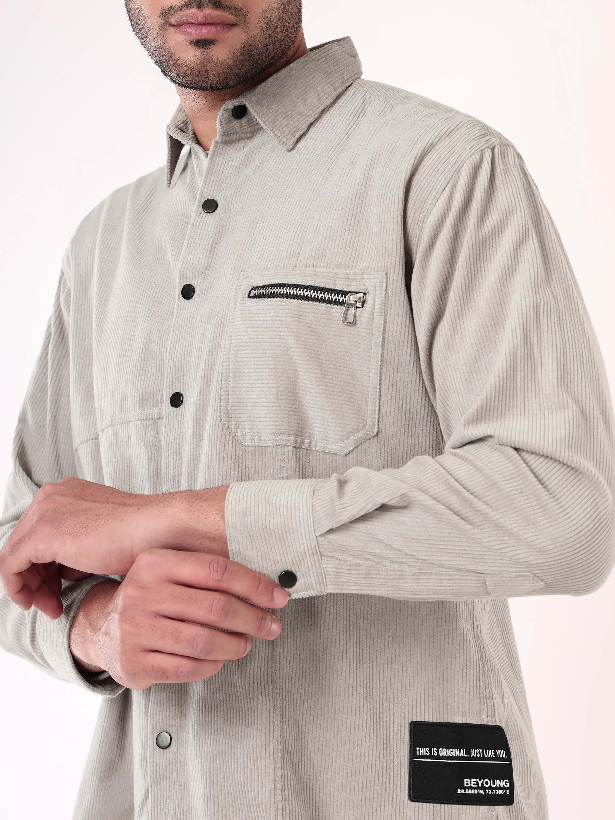 Corduroy Overshirt for Men - Image 9