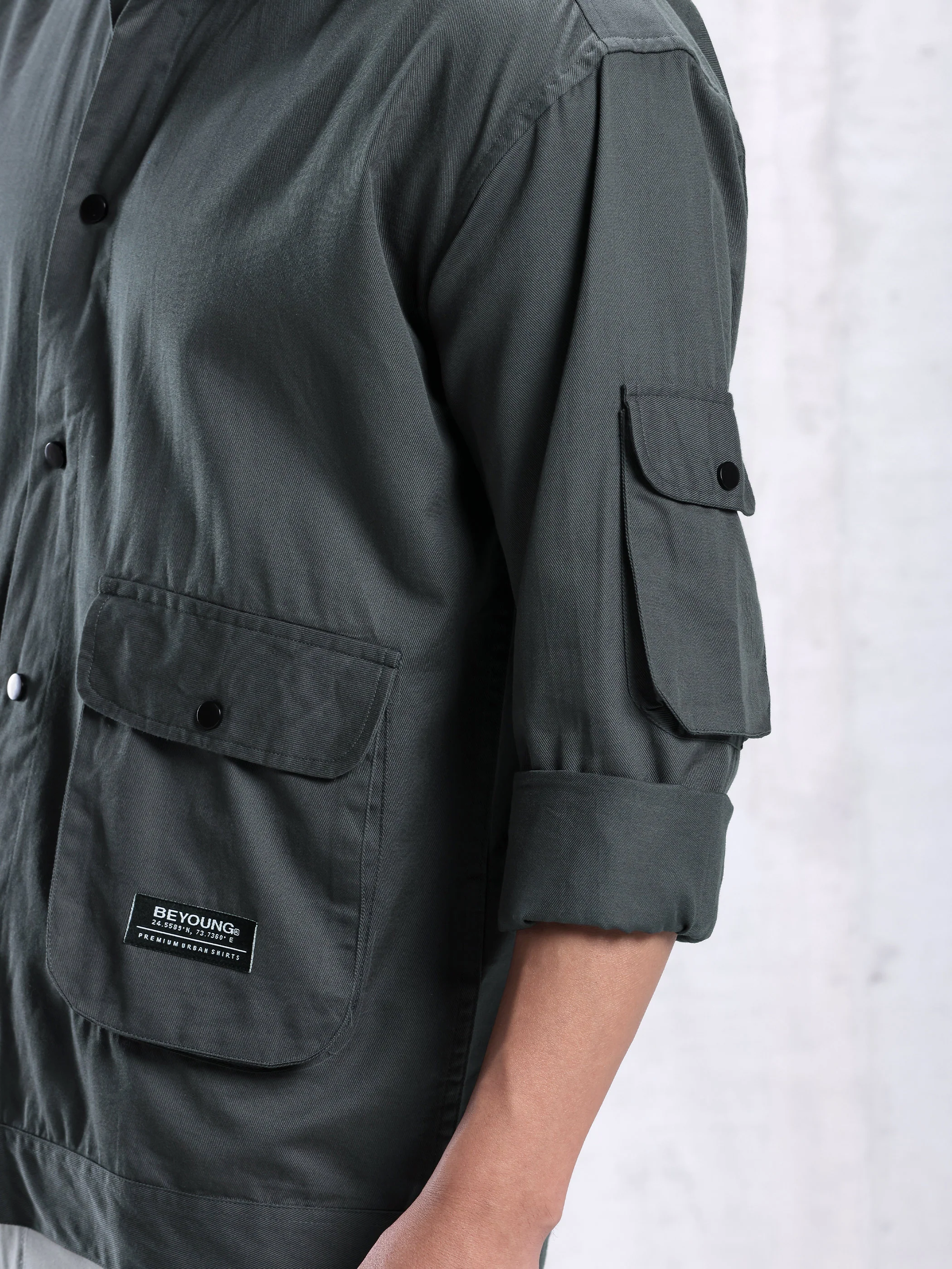 Utility Pockets Shirt for Men - Image 19