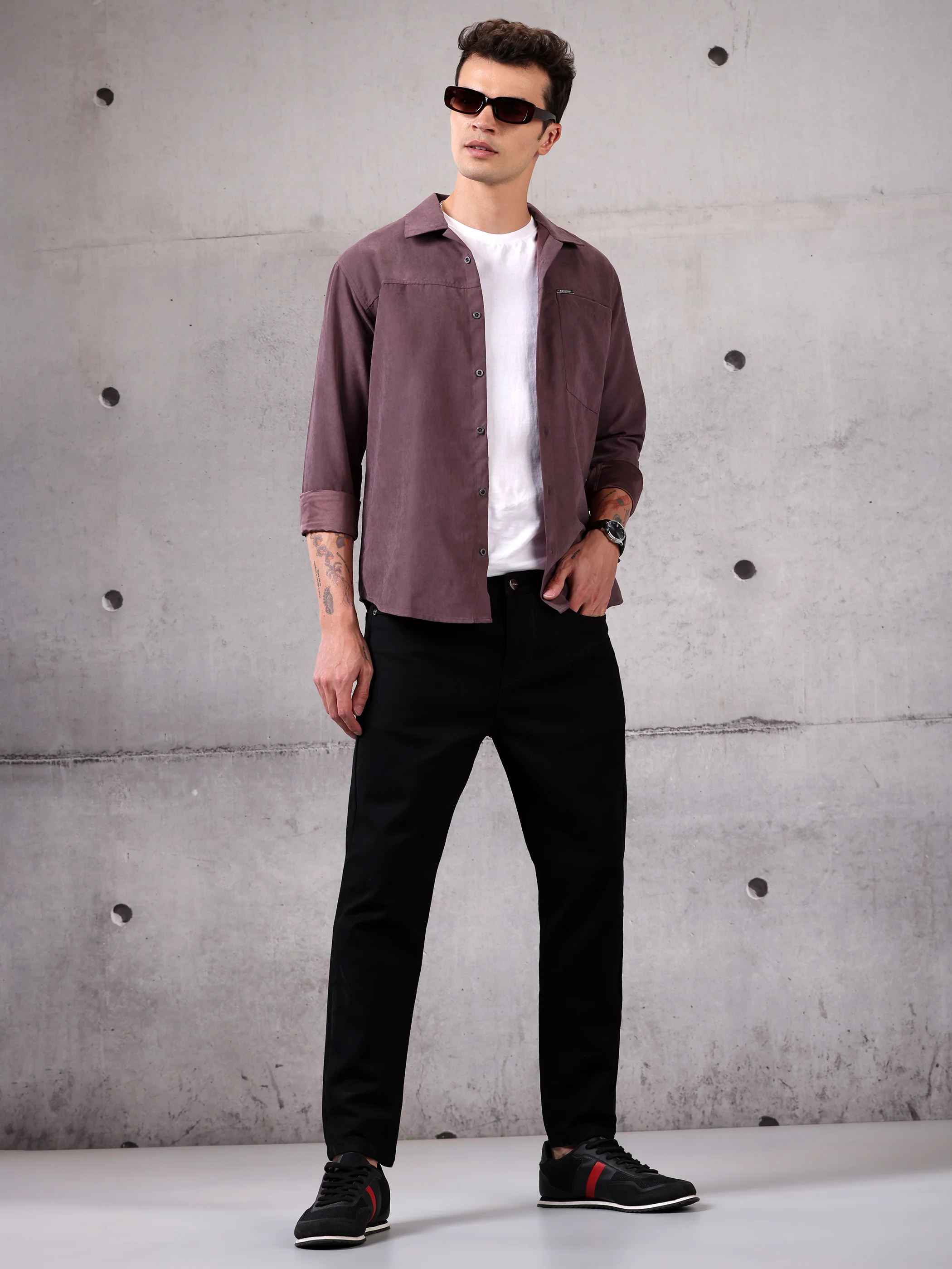 Solid Suede Shirt - Image 33