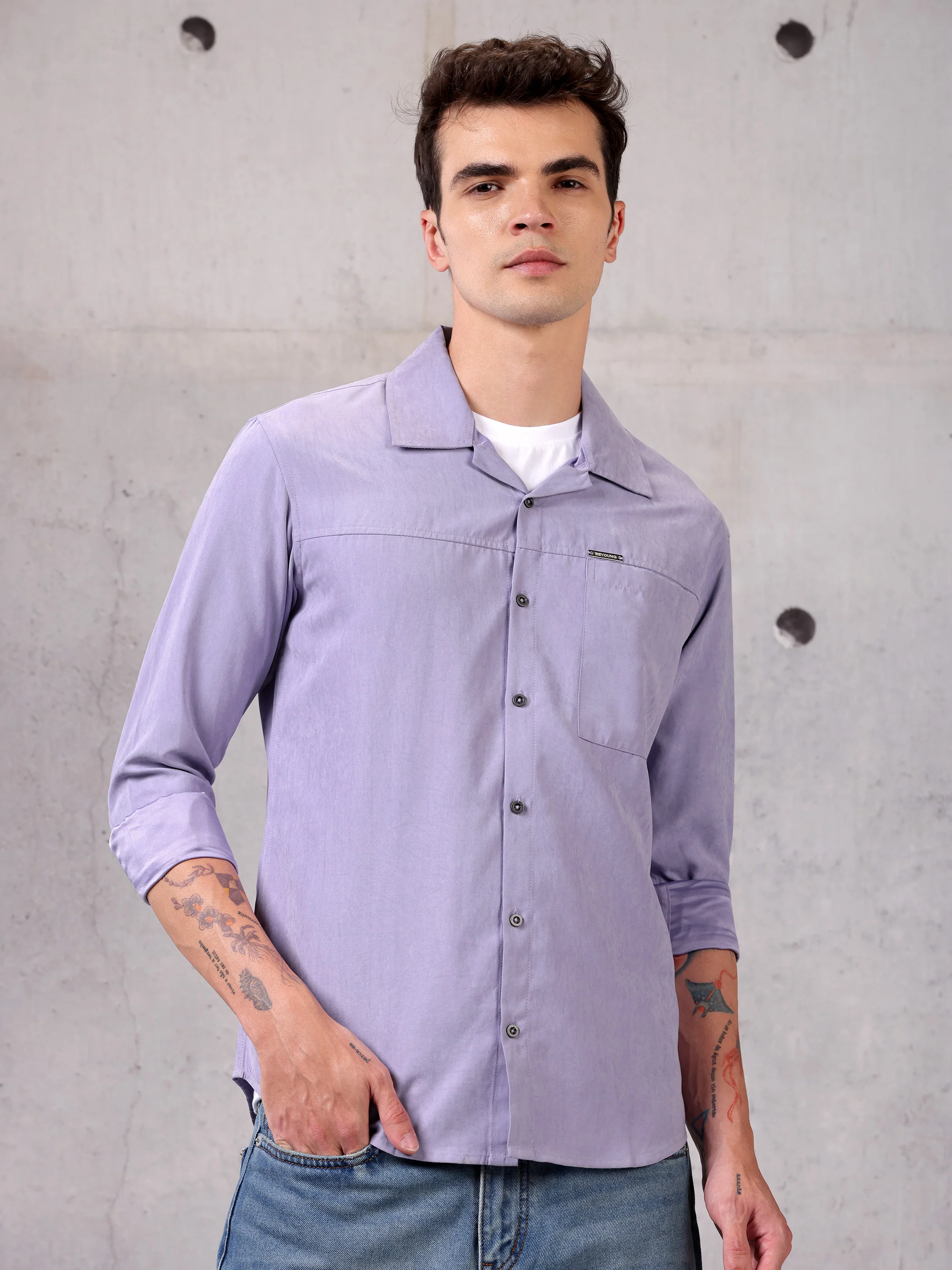 Solid Suede Shirt - Image 9